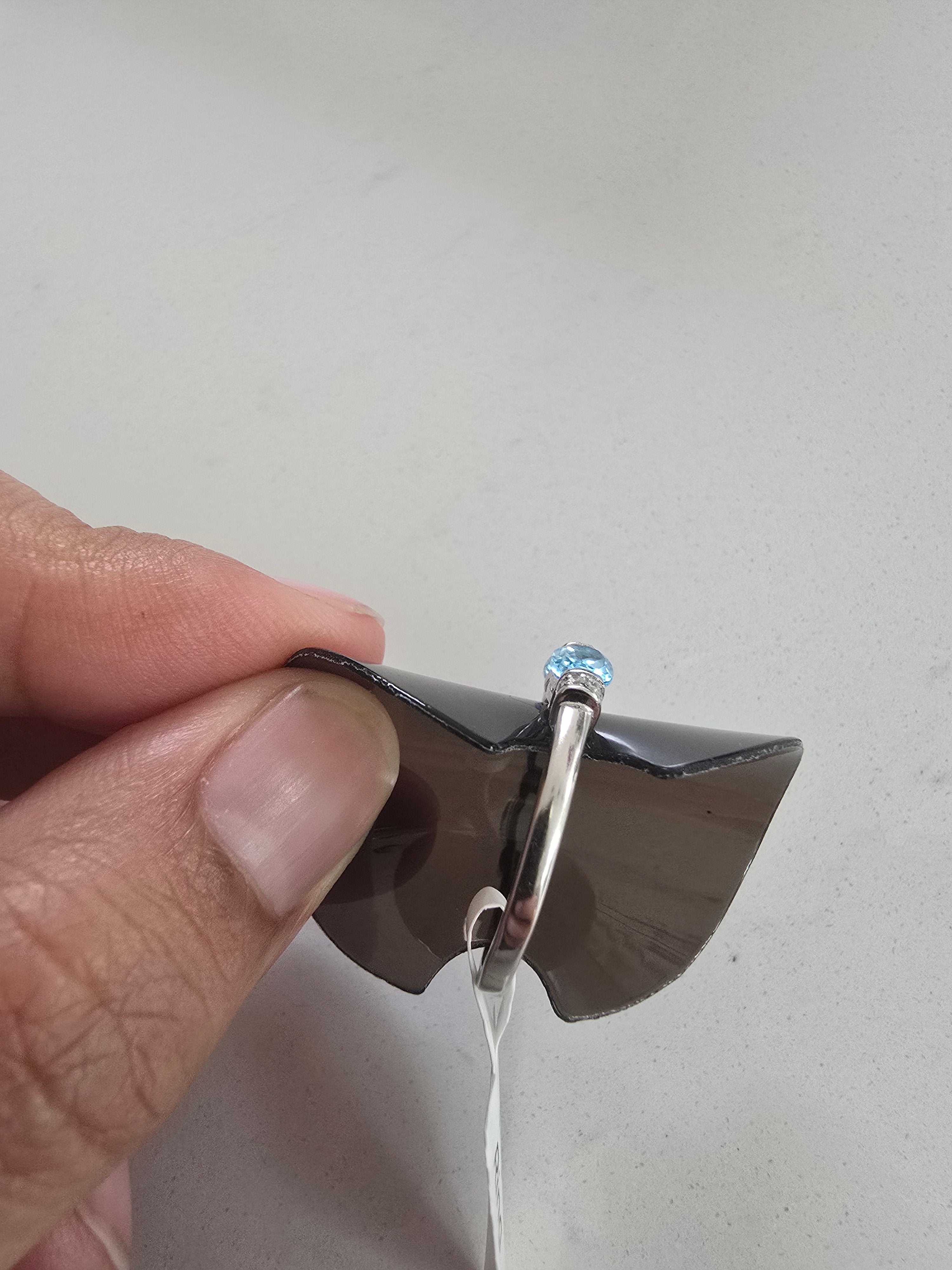 Swiss Blue Topaz Ring – S925 Silver