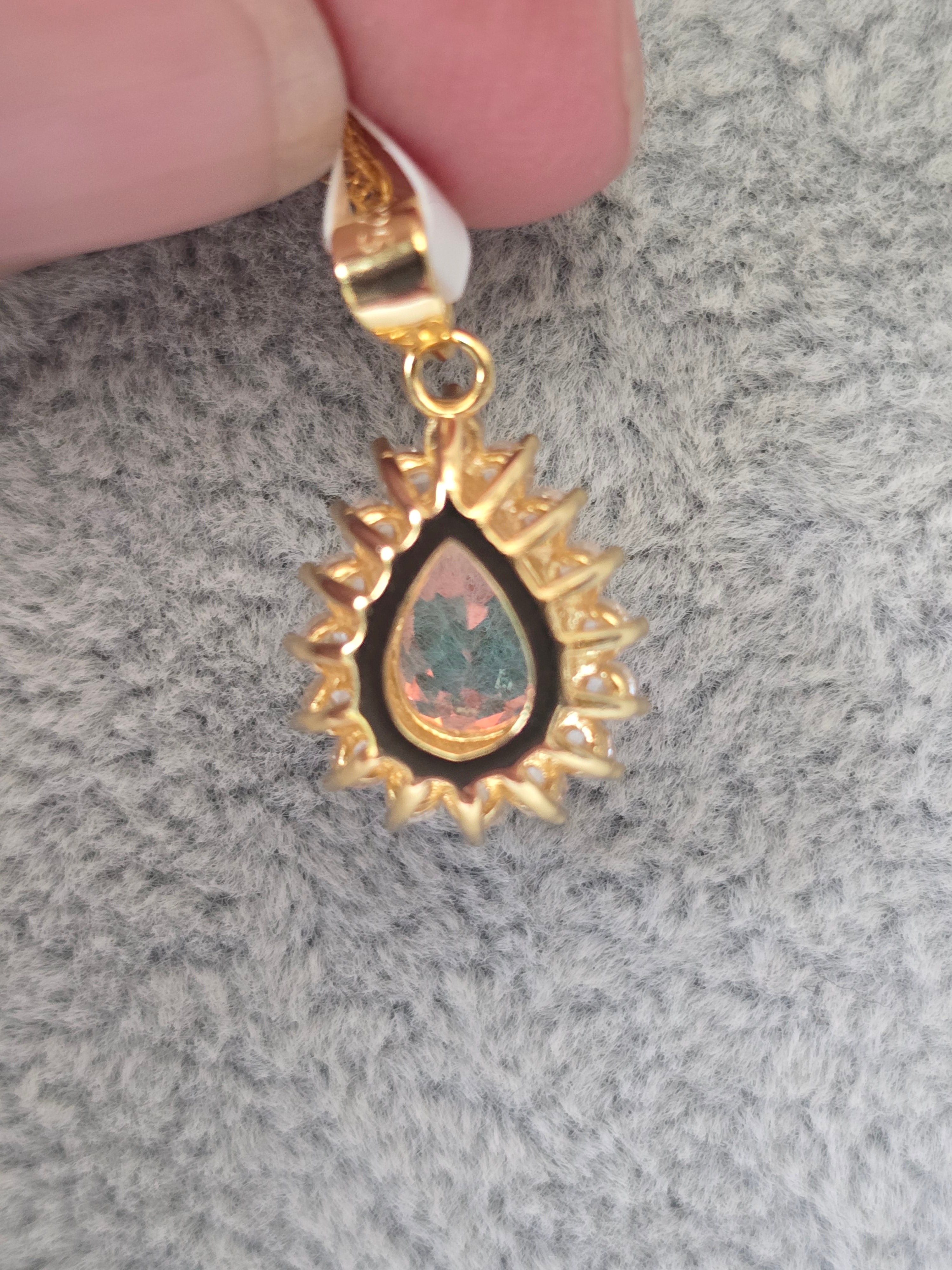 Mercury Mystic Quartz Pendant – Gold Plated S925