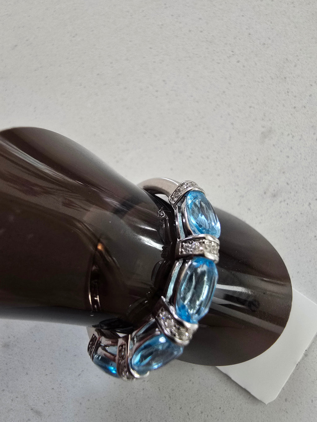 Swiss Blue Topaz Ring – S925 Silver