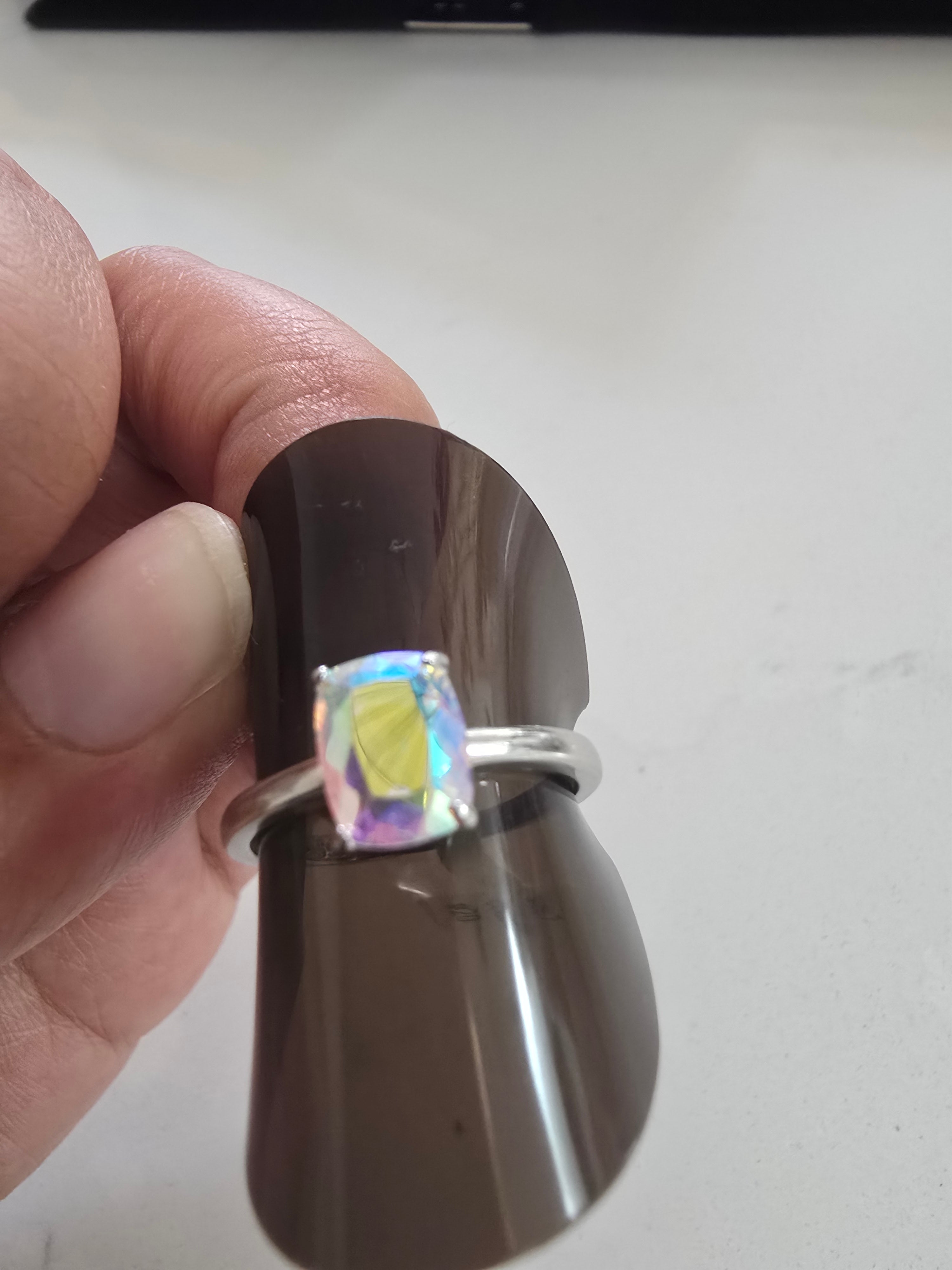 Mercury Mystic Quartz Ring – S925 Silver
