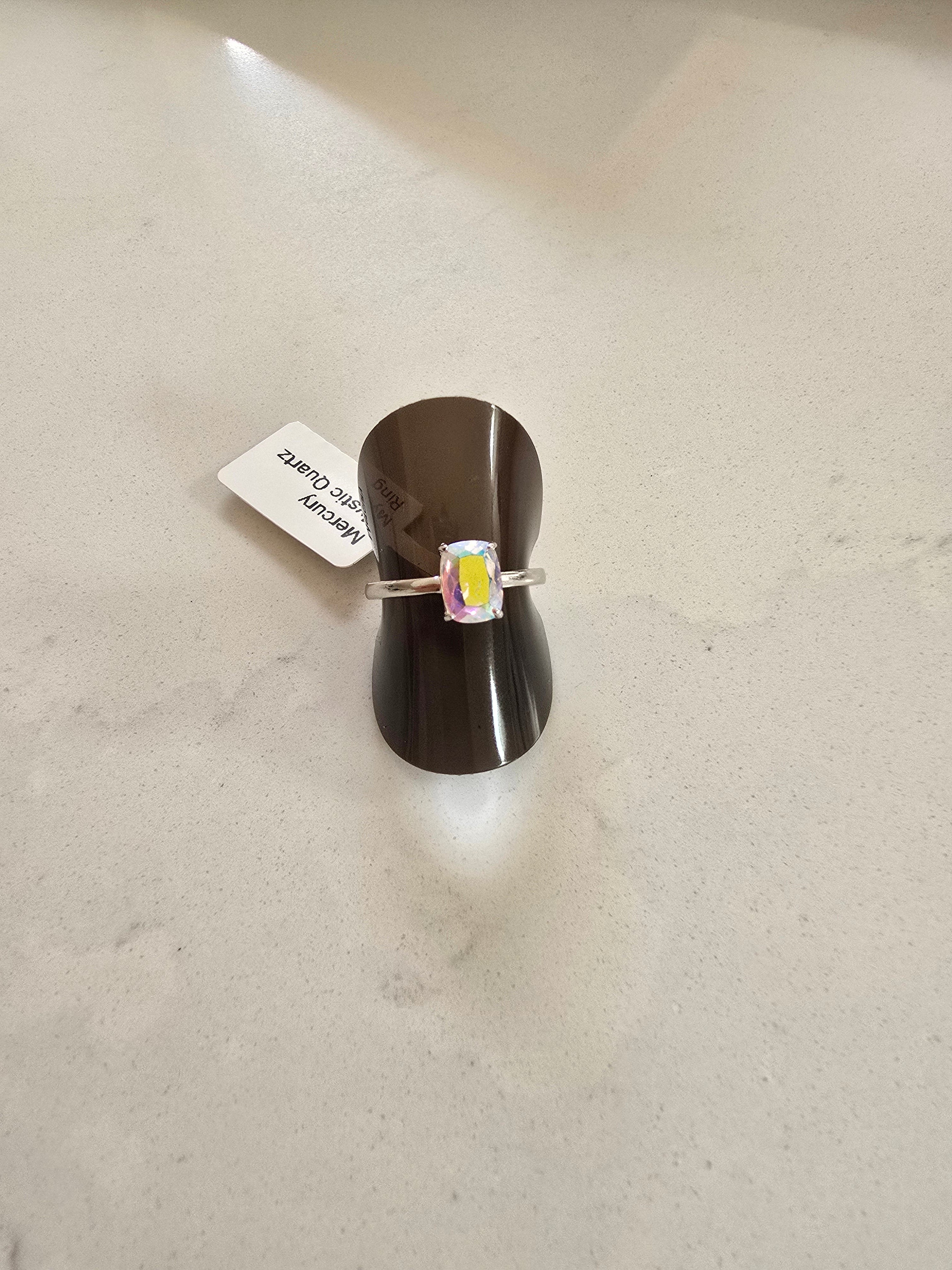 Mercury Mystic Quartz Ring – S925 Silver