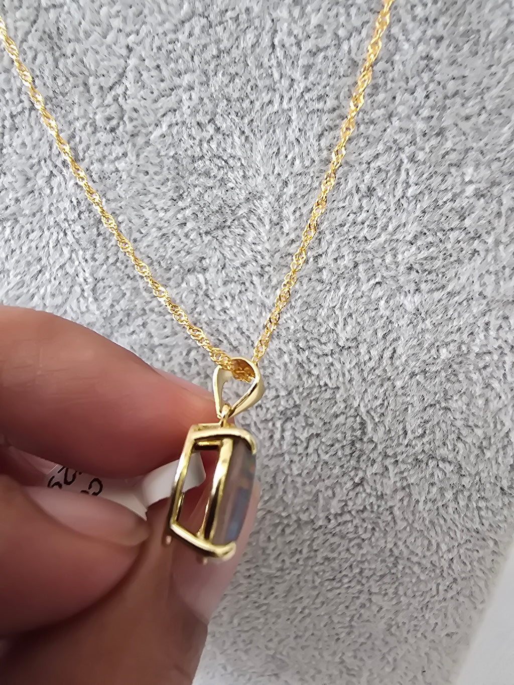 Australian Triplet Opal Pendant – Gold Plated S925