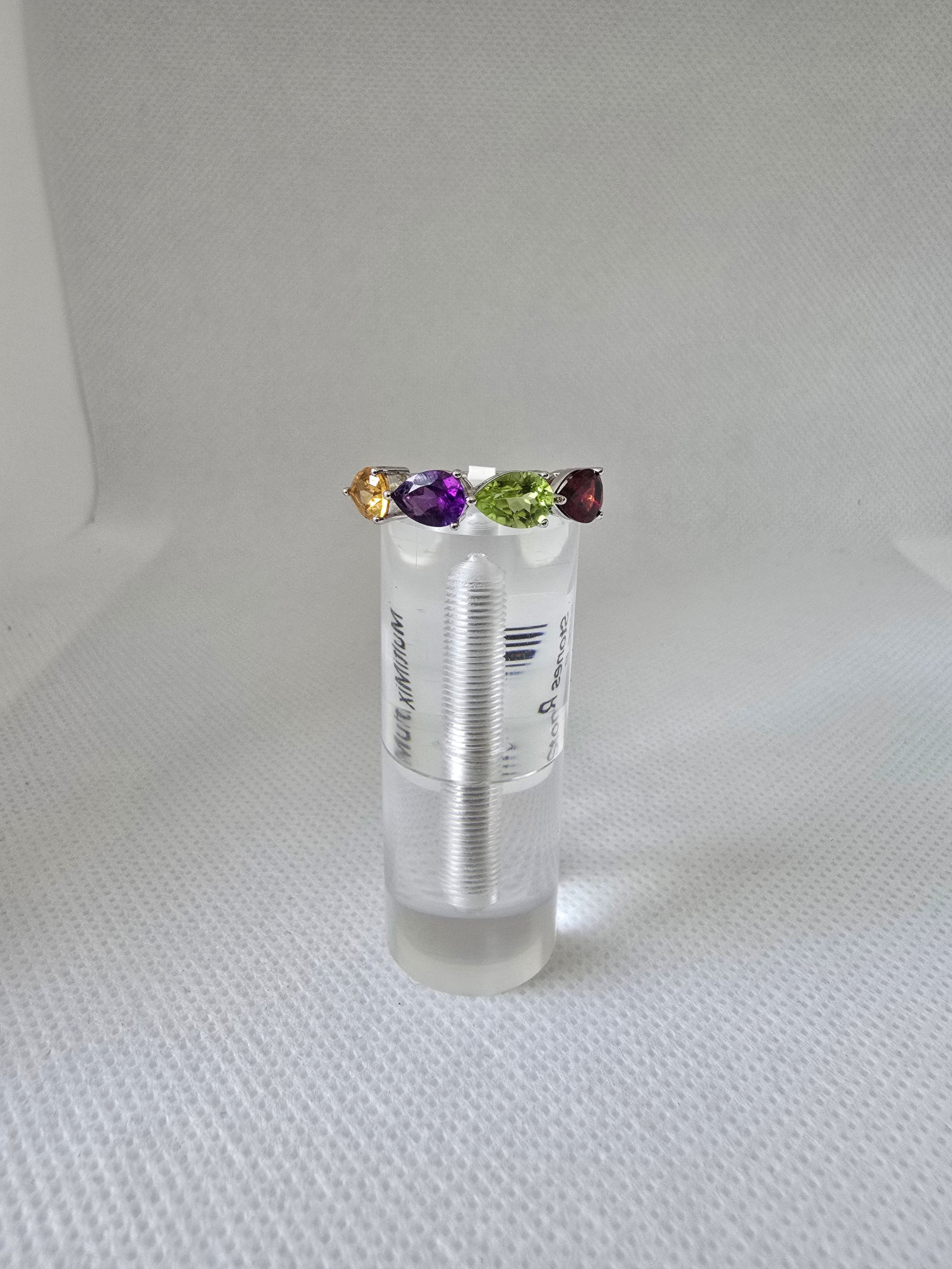 Multi Mix Stone Ring
