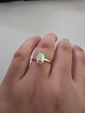 Mercury Mystic Quartz Ring – Yellow Gold S925 Silver