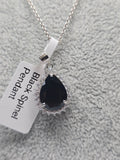 Black Spinel Pear Pendant