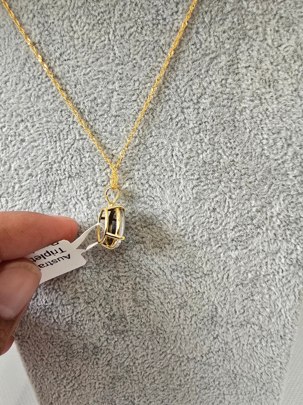 Australian Triplet Opal Pendant – Gold Plated S925