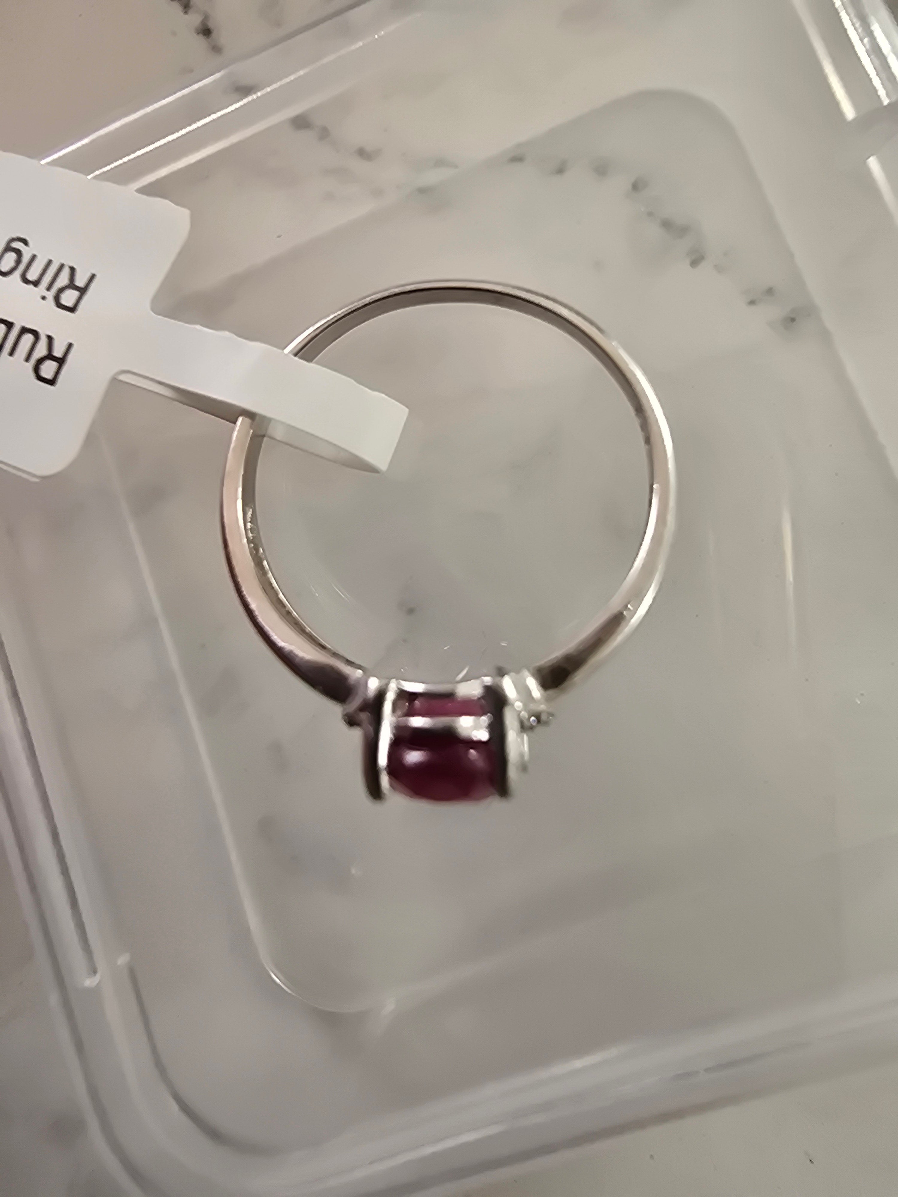 Ruby Solitaire Ring – S925 Silver