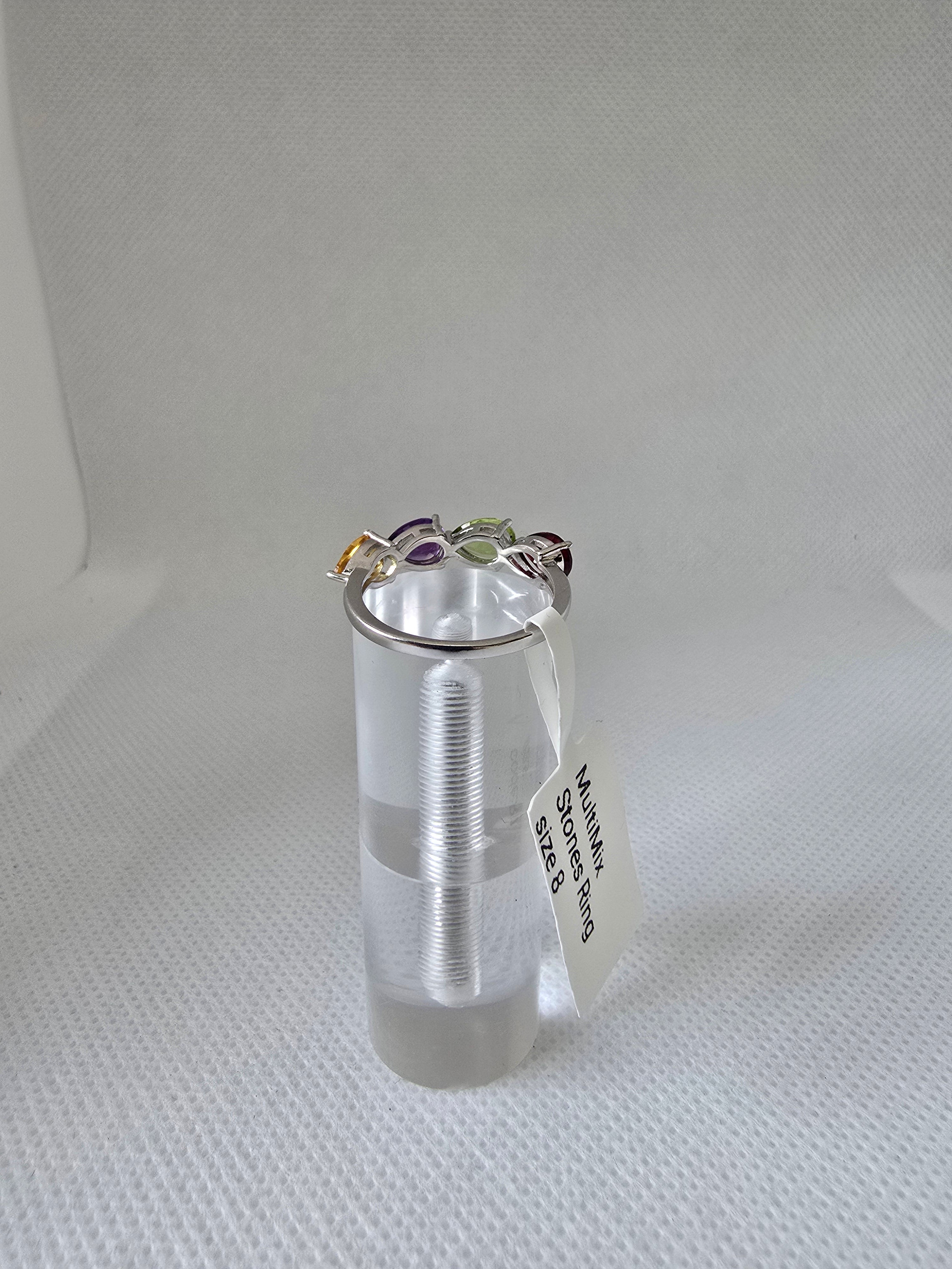 Multi Mix Stone Ring