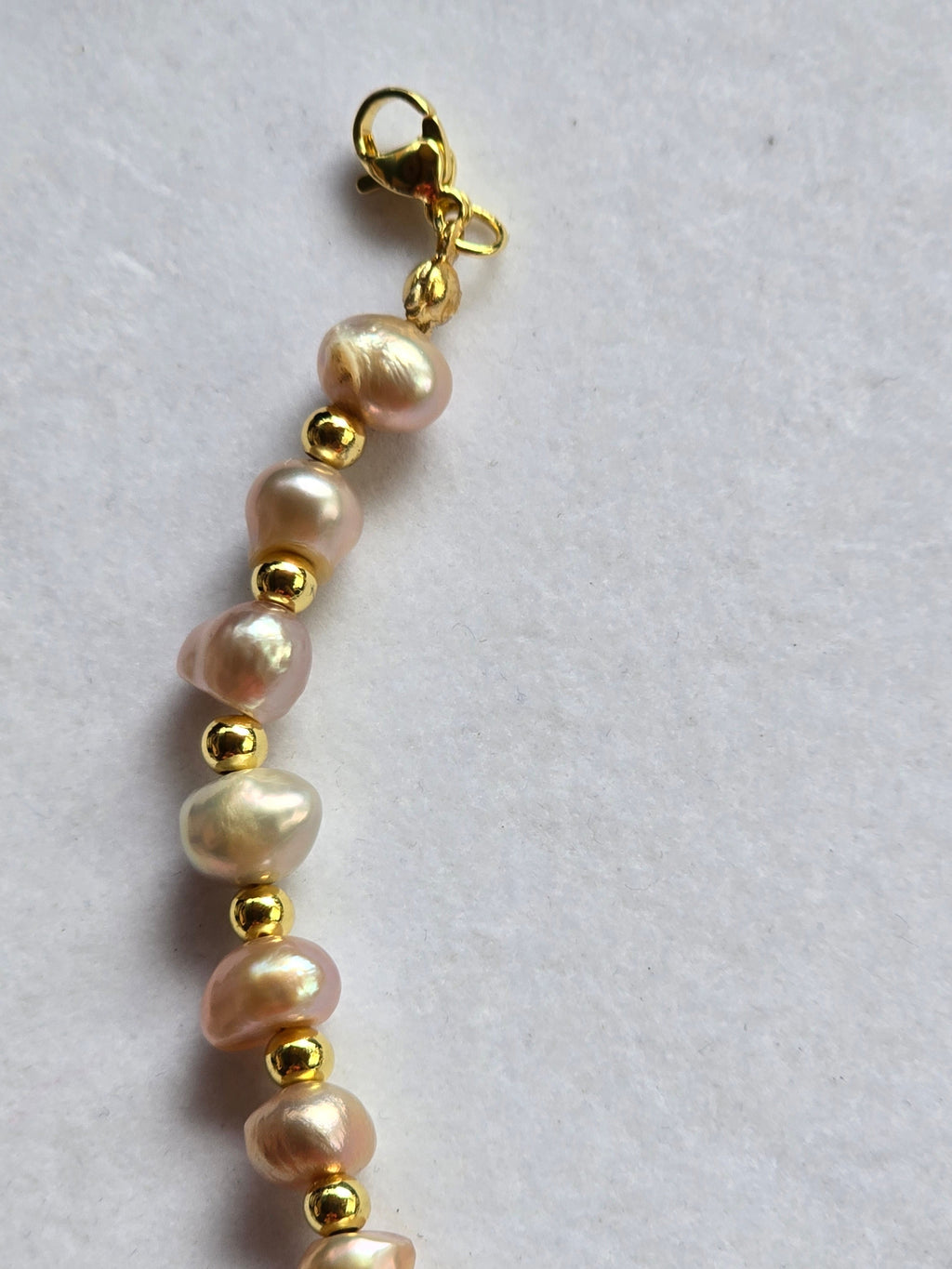 Real Pink Baroque Freshwater Pearl Bracelet | 7.5–10 Inch