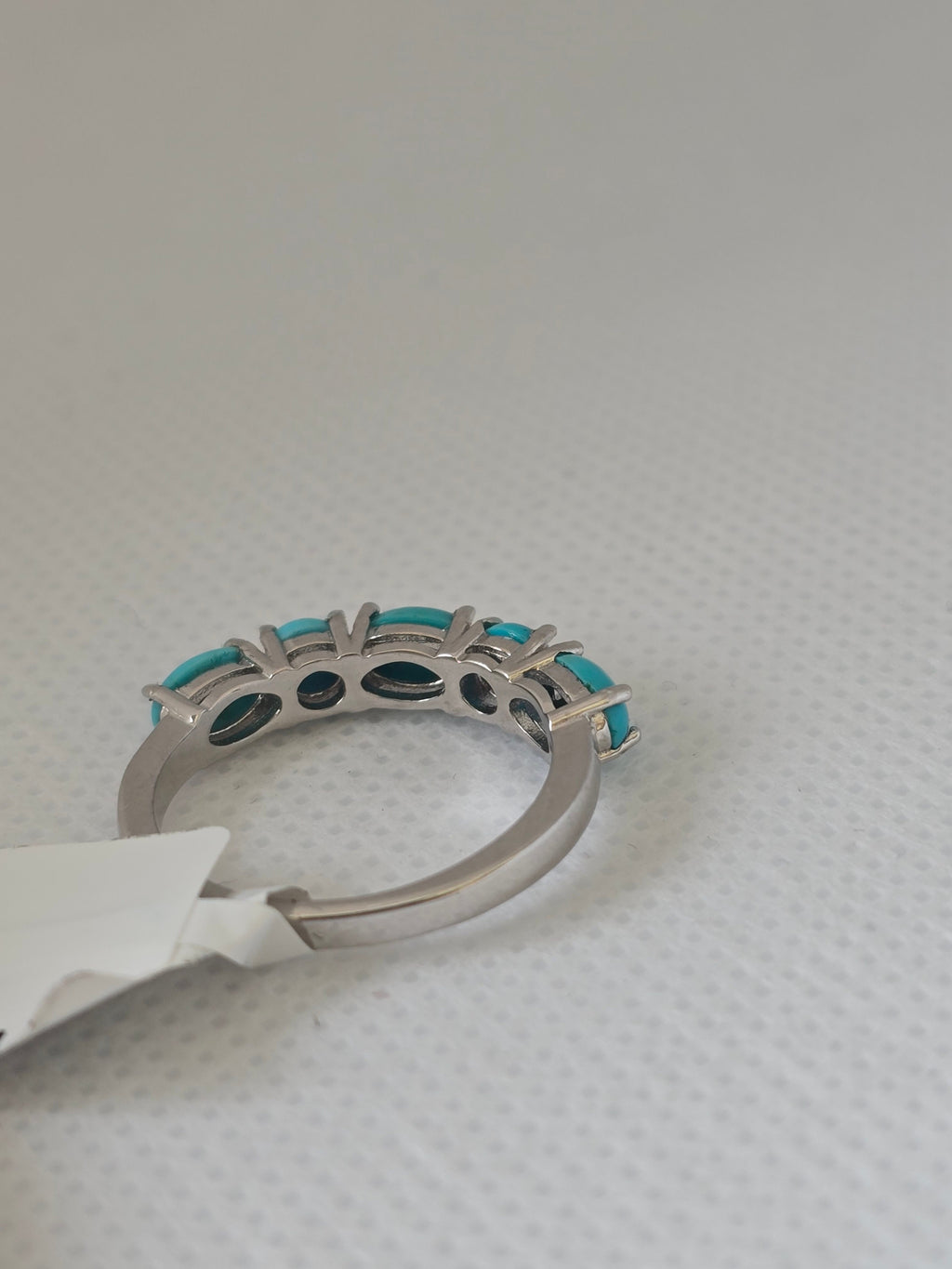 Turquoise Five-Stone Ring – S925 Sterling Silver