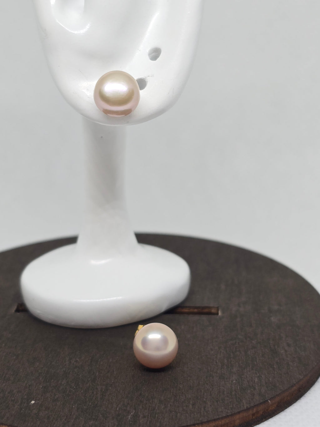 Pinkish Freshwater Pearl Stud Earrings