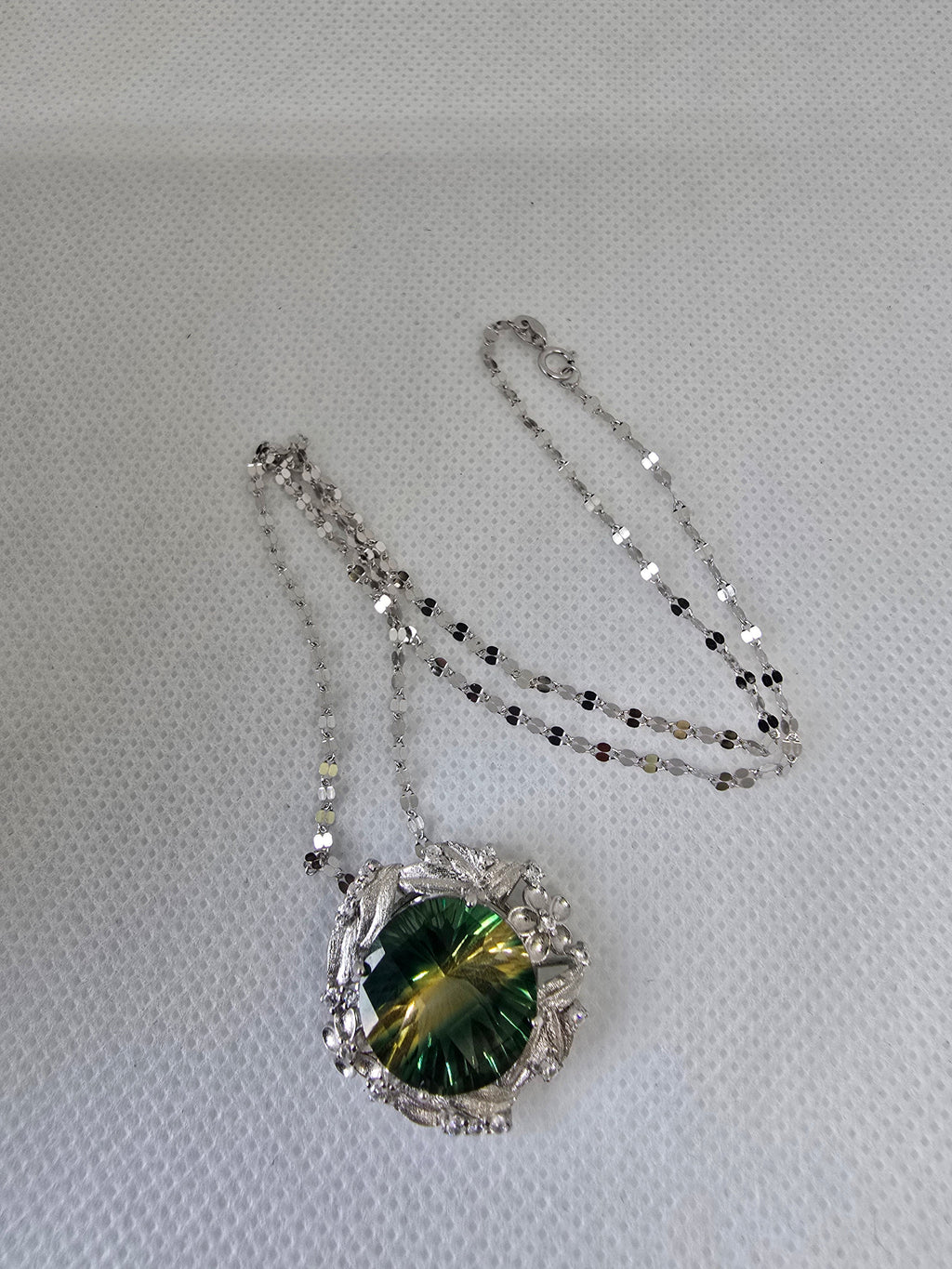 Mystic Quartz Necklace – S925 Silver Setting
