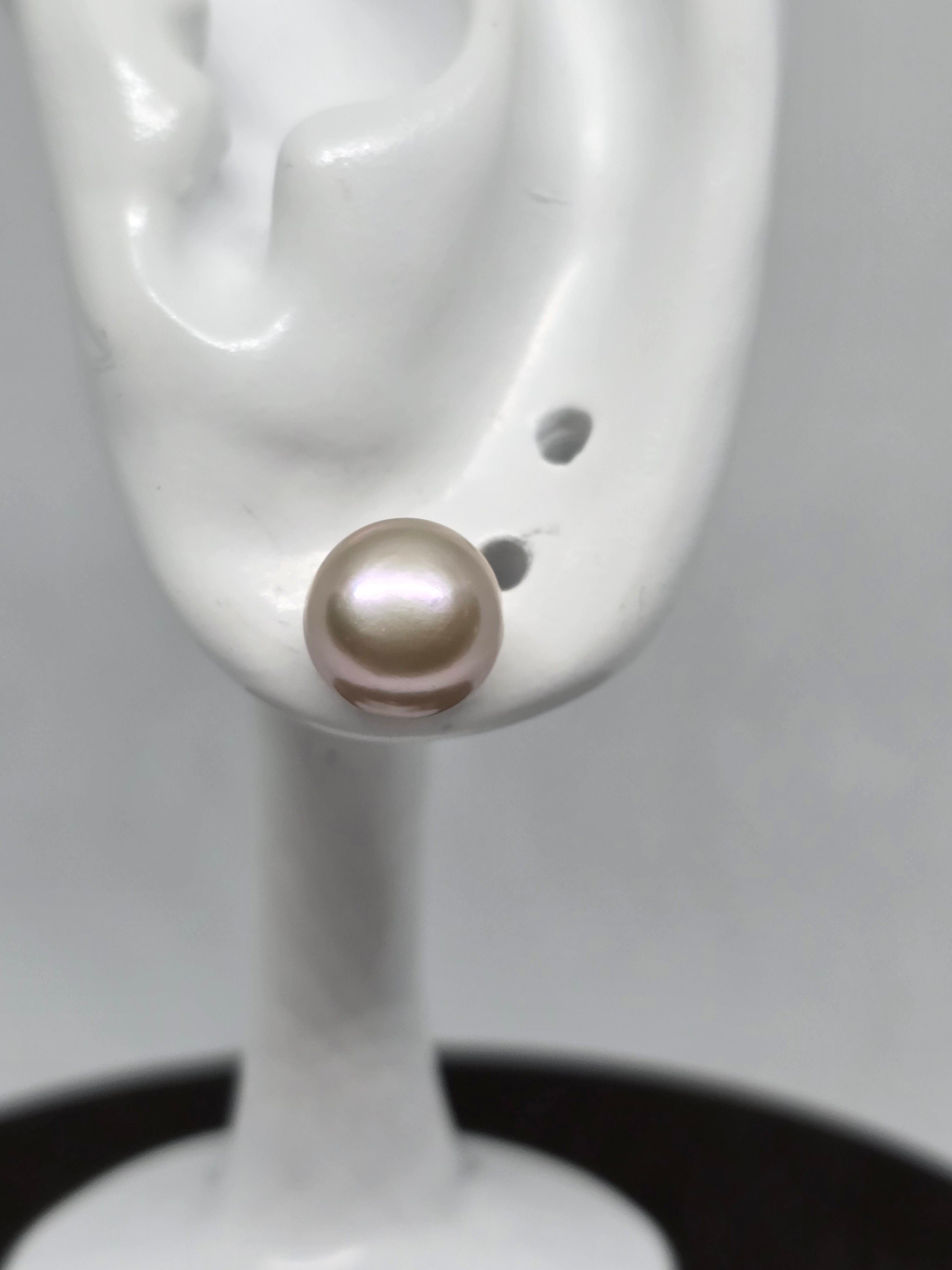 Pinkish Freshwater Pearl Stud Earrings