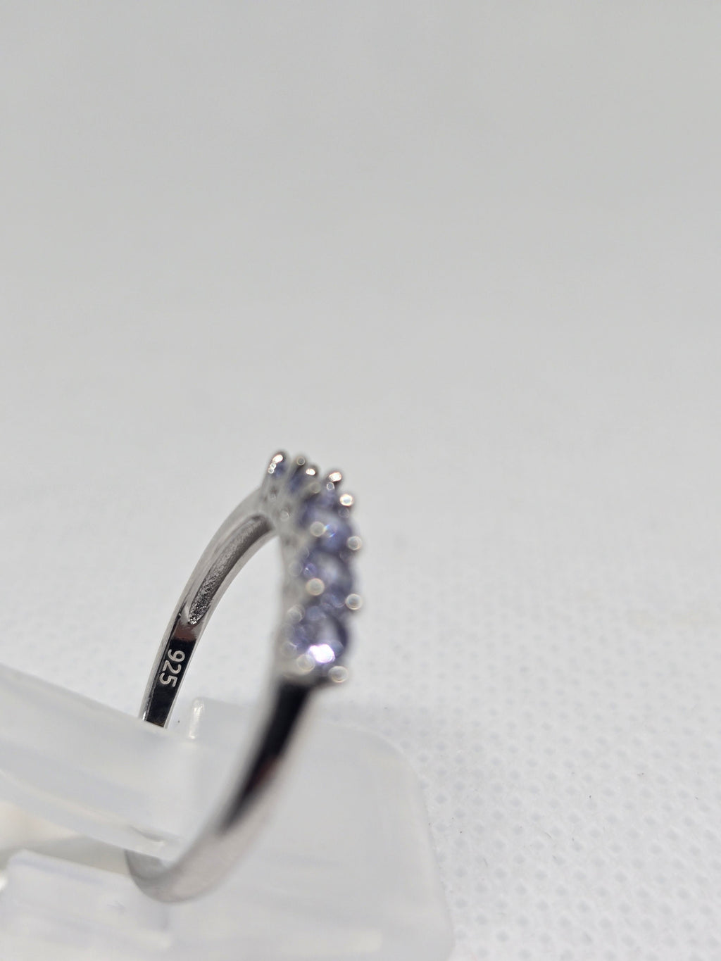 Tanzanite Five-Stone Eternity Band Ring in S925 Silver