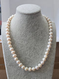 White Baroque Freshwater Pearl Choker