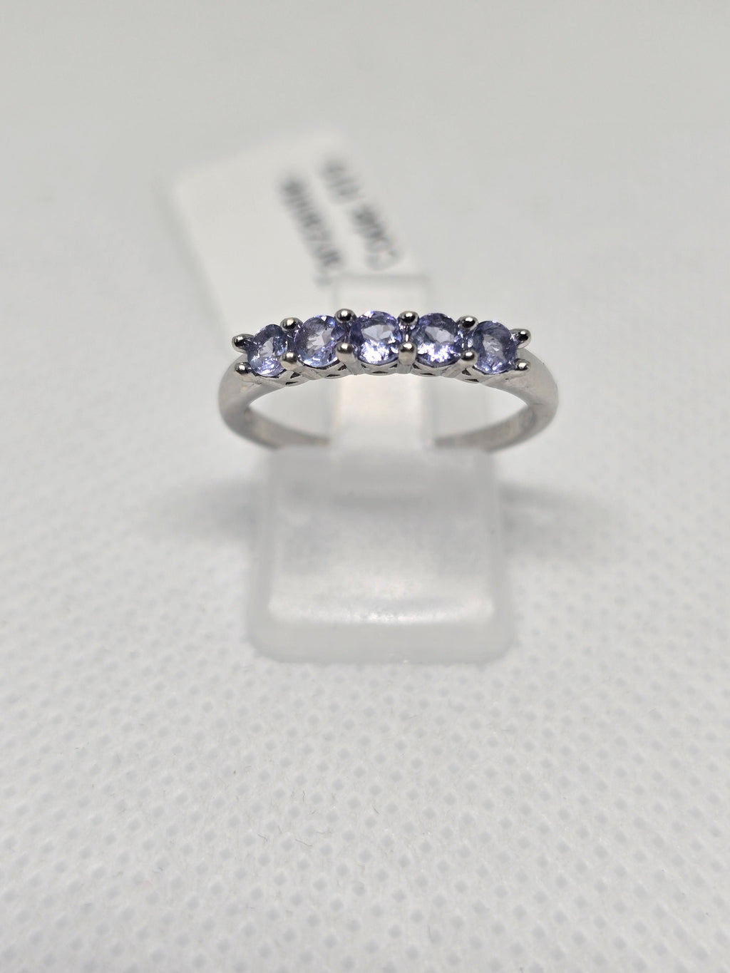 Tanzanite Five-Stone Eternity Band Ring in S925 Silver