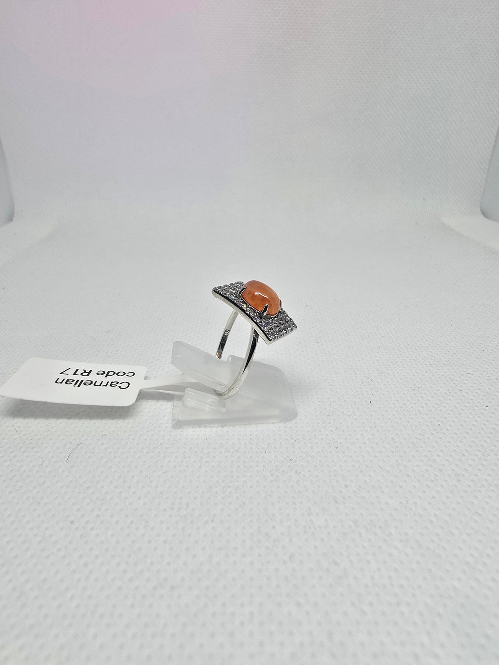 Natural Carnelian Ring – S925 Silver