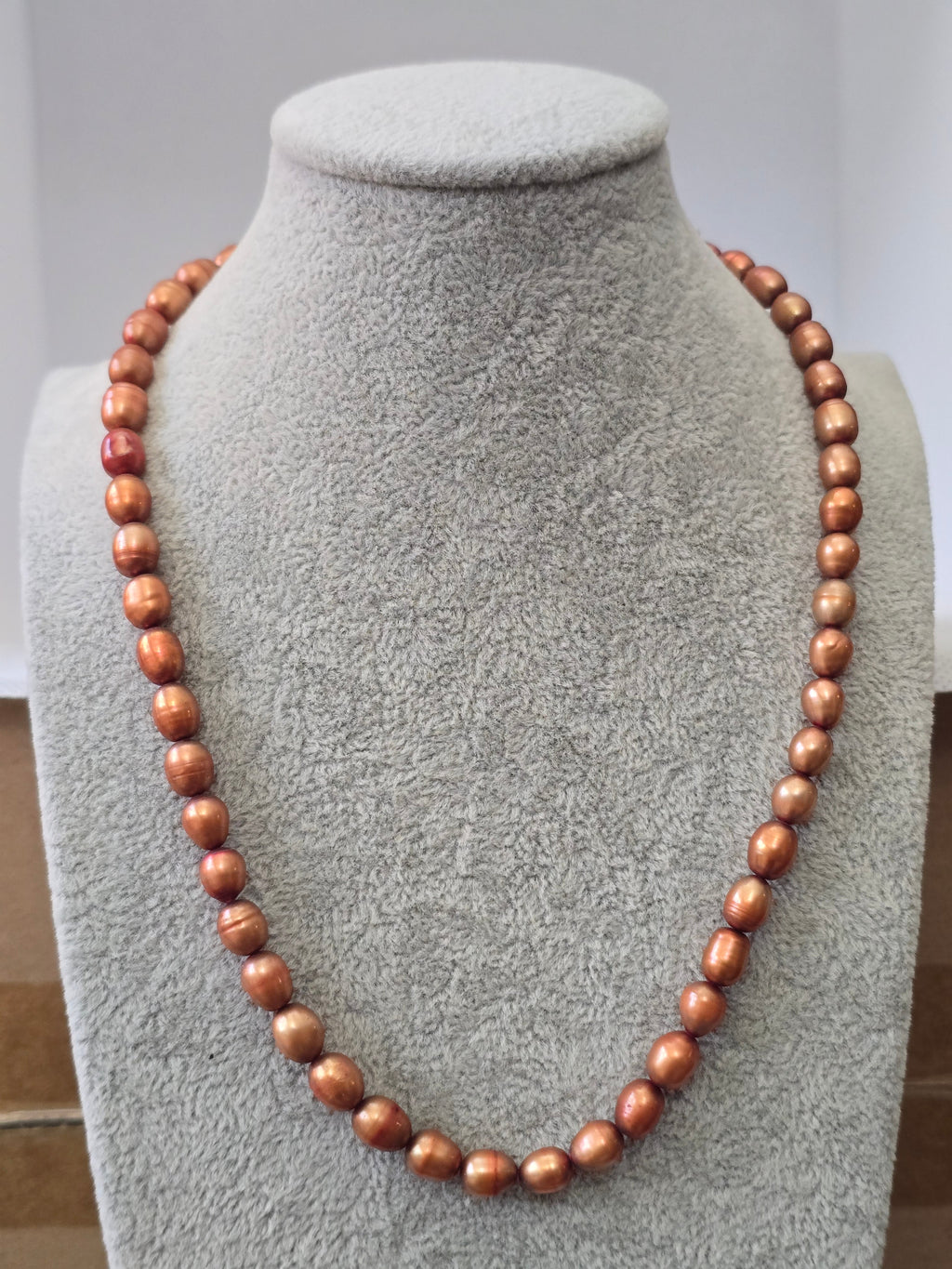 Chocolate Brown Freshwater Pearl Choker Necklace