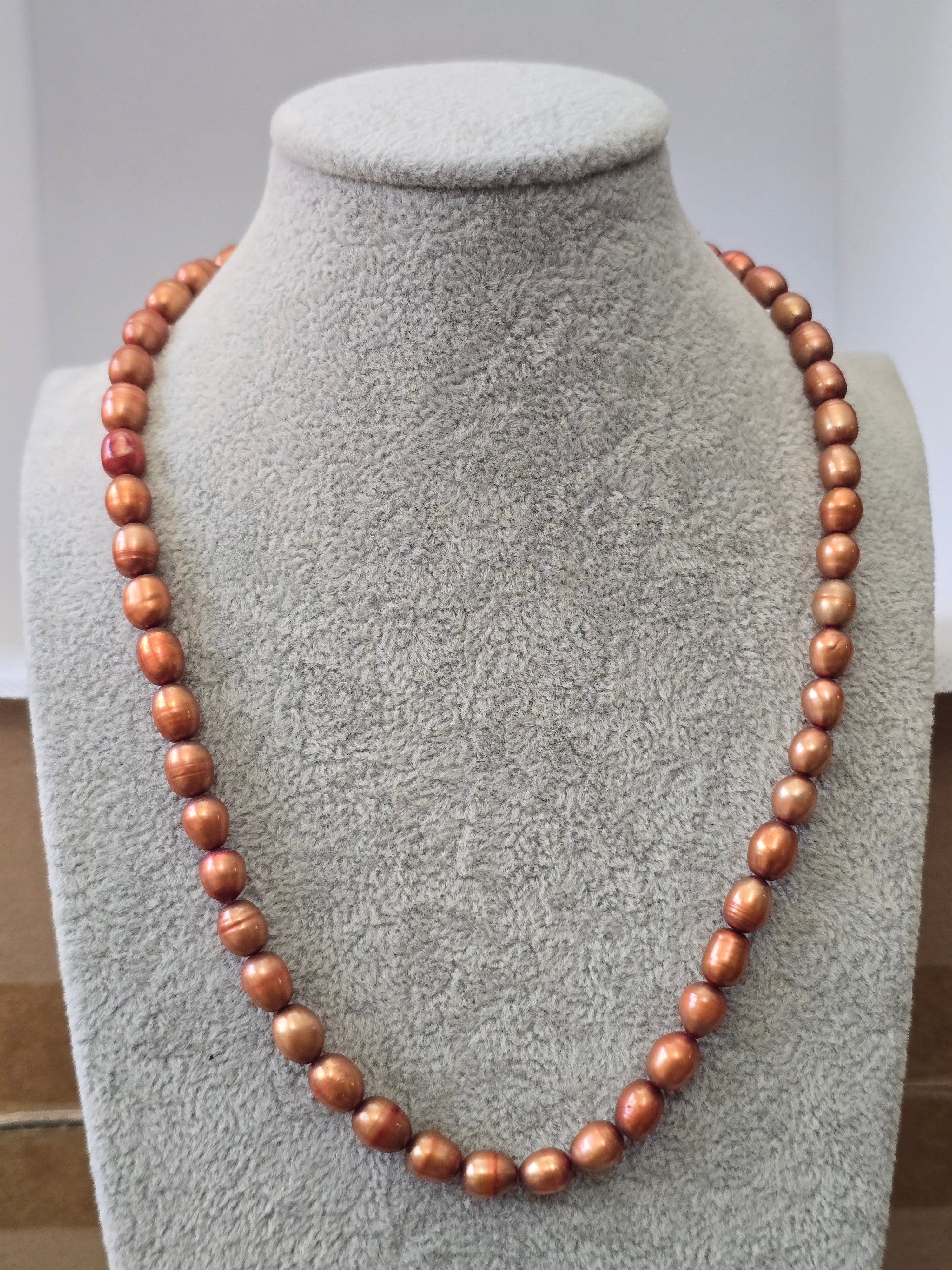 Chocolate Brown Freshwater Pearl Choker Necklace