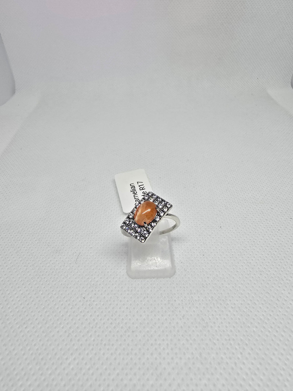 Natural Carnelian Ring – S925 Silver
