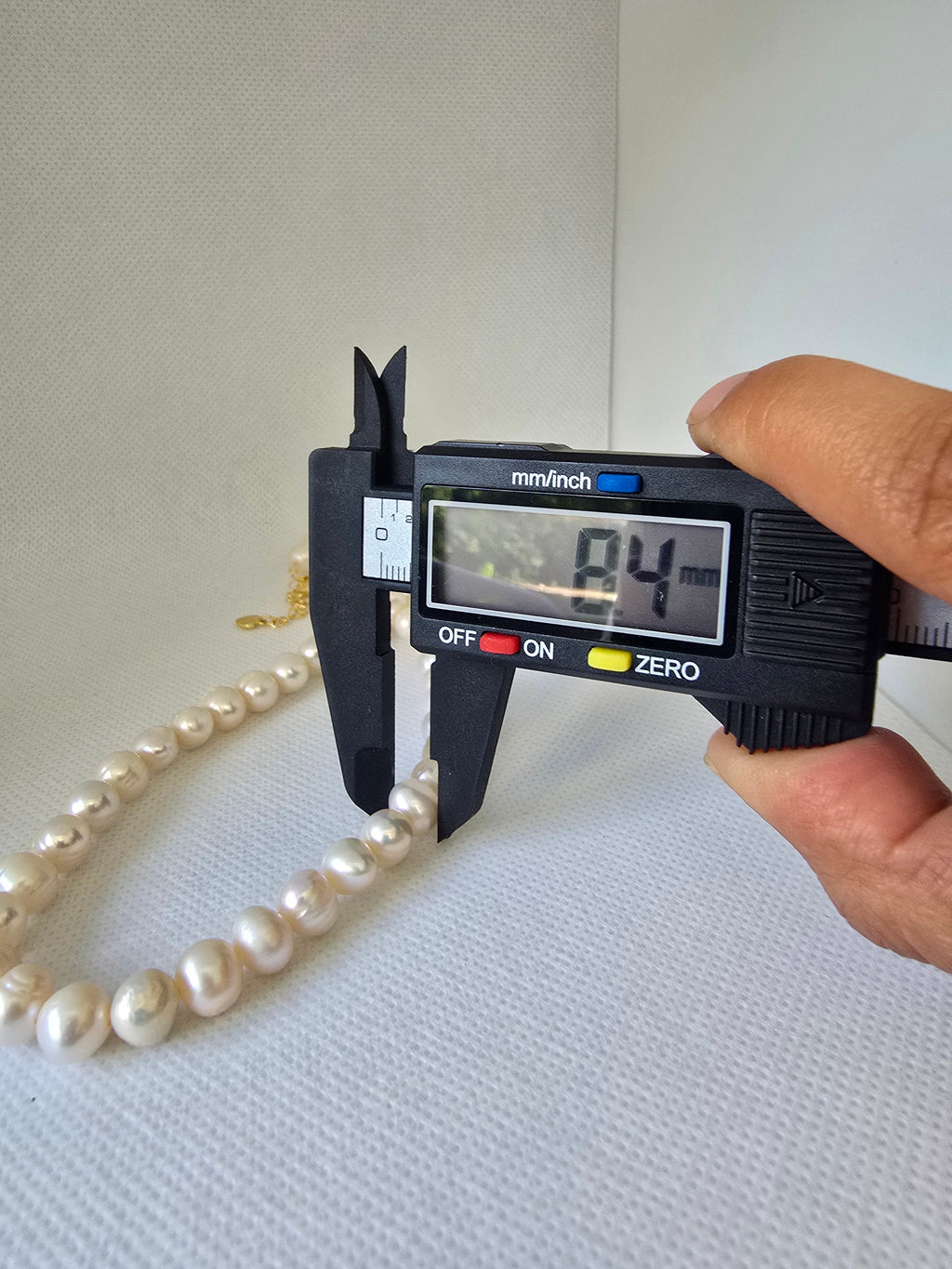 White Baroque Freshwater Pearl Choker