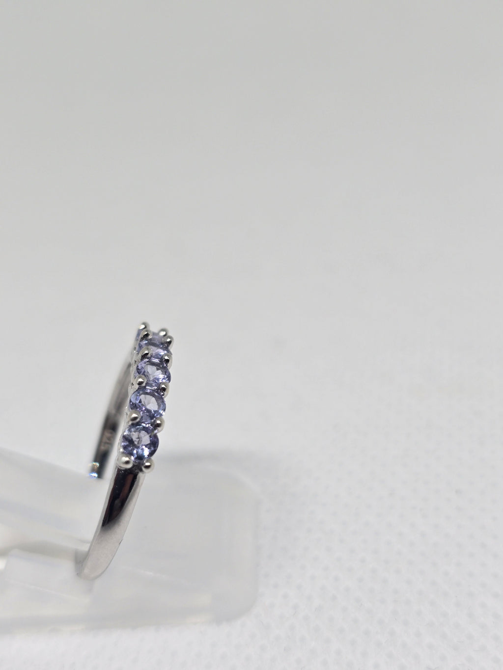 Tanzanite Five-Stone Eternity Band Ring in S925 Silver