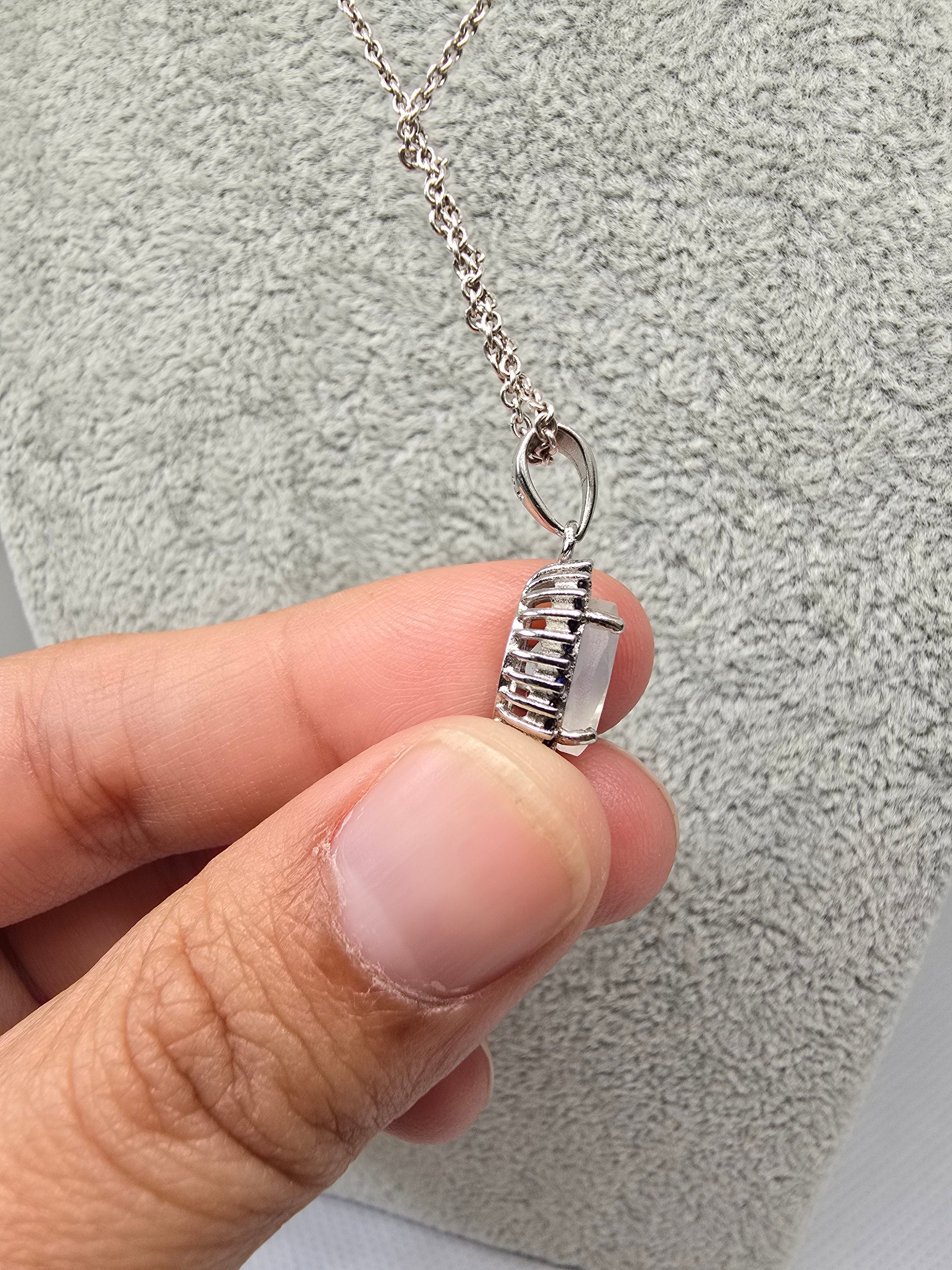 Natural Moonstone Pendant – S925 Setting