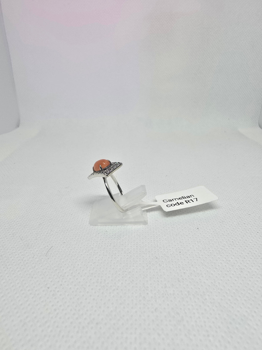 Natural Carnelian Ring – S925 Silver