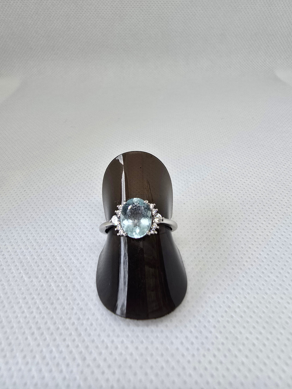 Natural Aquamarine Ring — S925 Sterling Silver