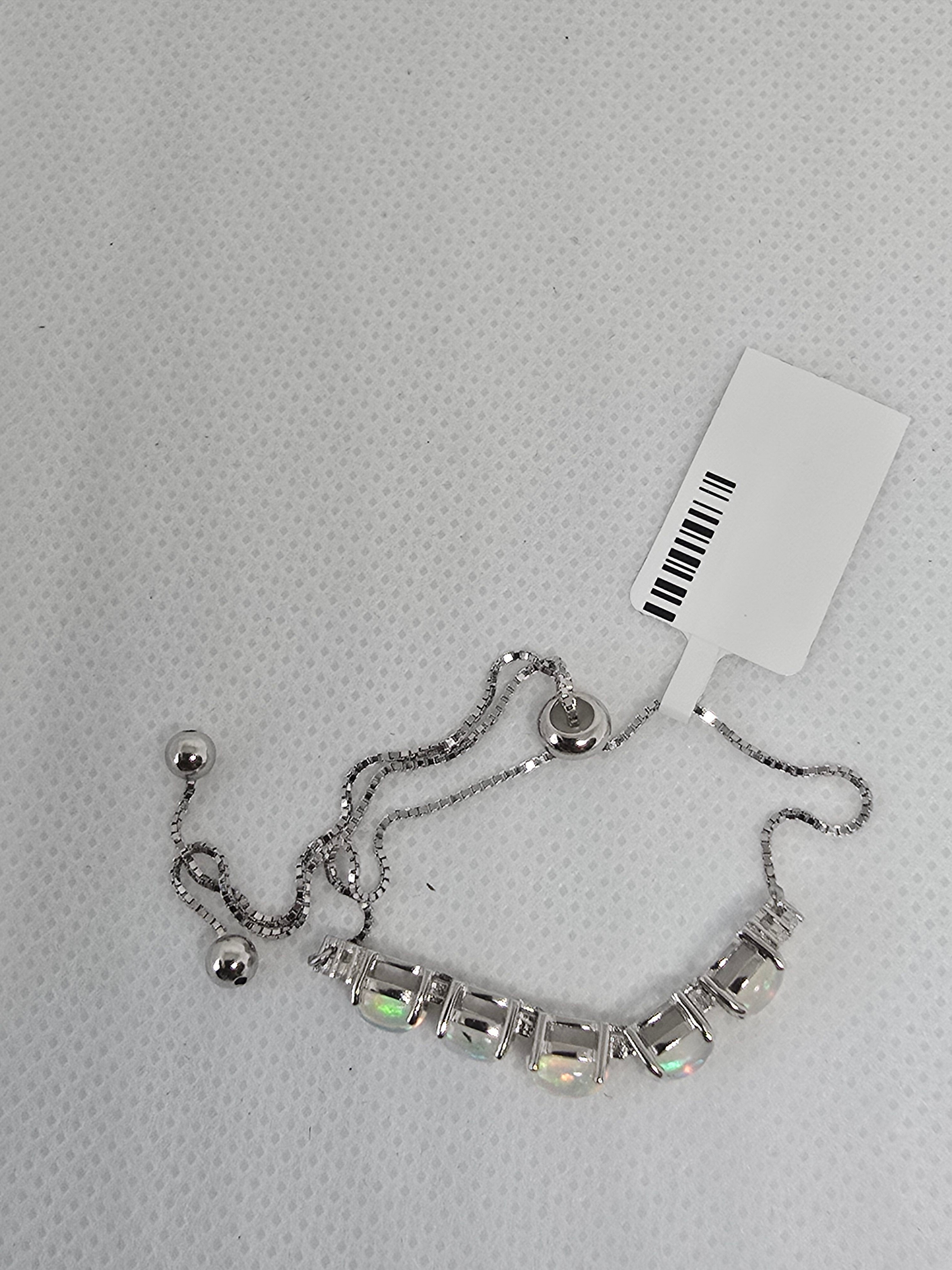 Opal Bolo Bracelet | S925 Sterling Silver | Adjustable