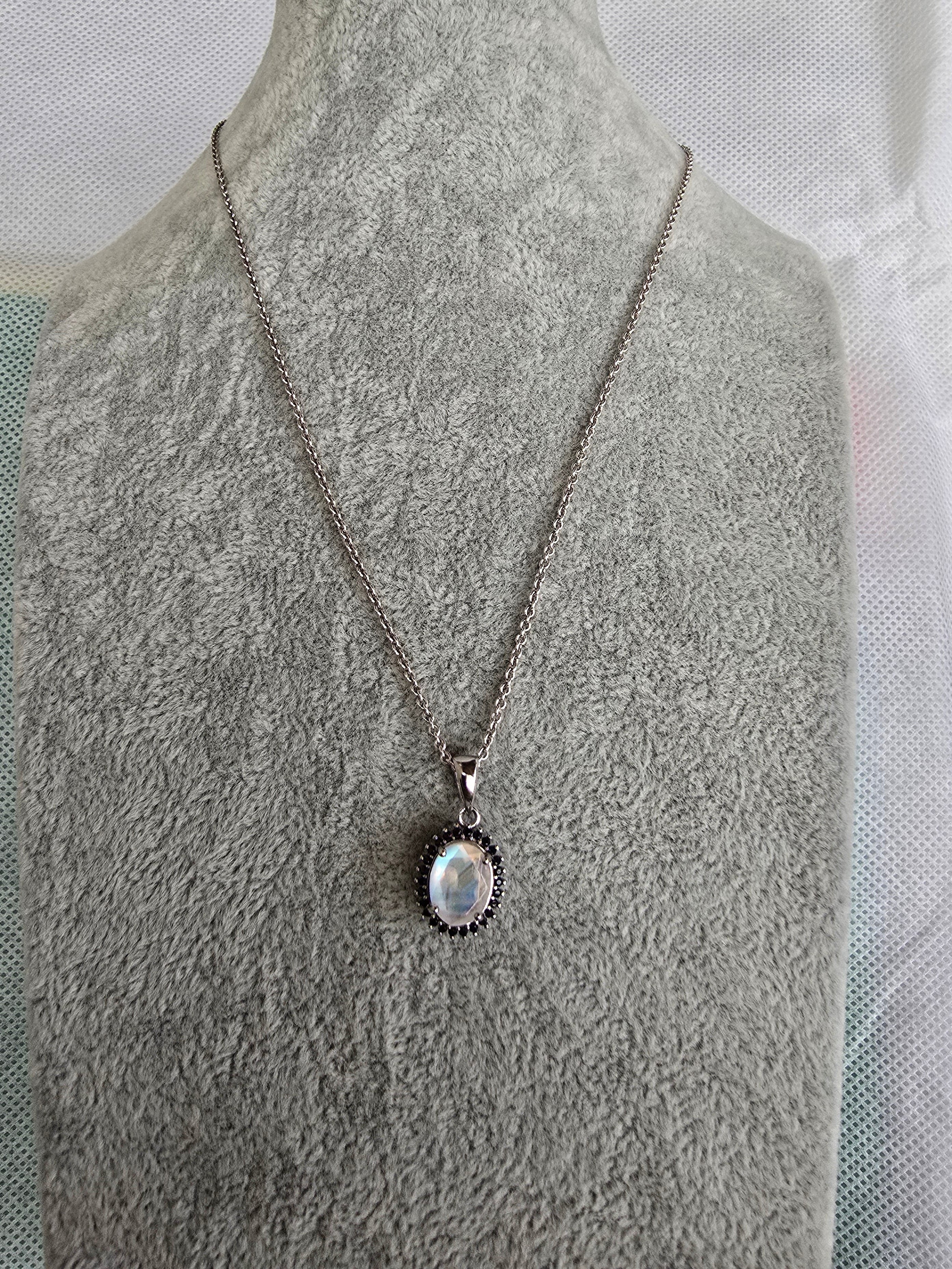 Natural Moonstone Pendant – S925 Setting