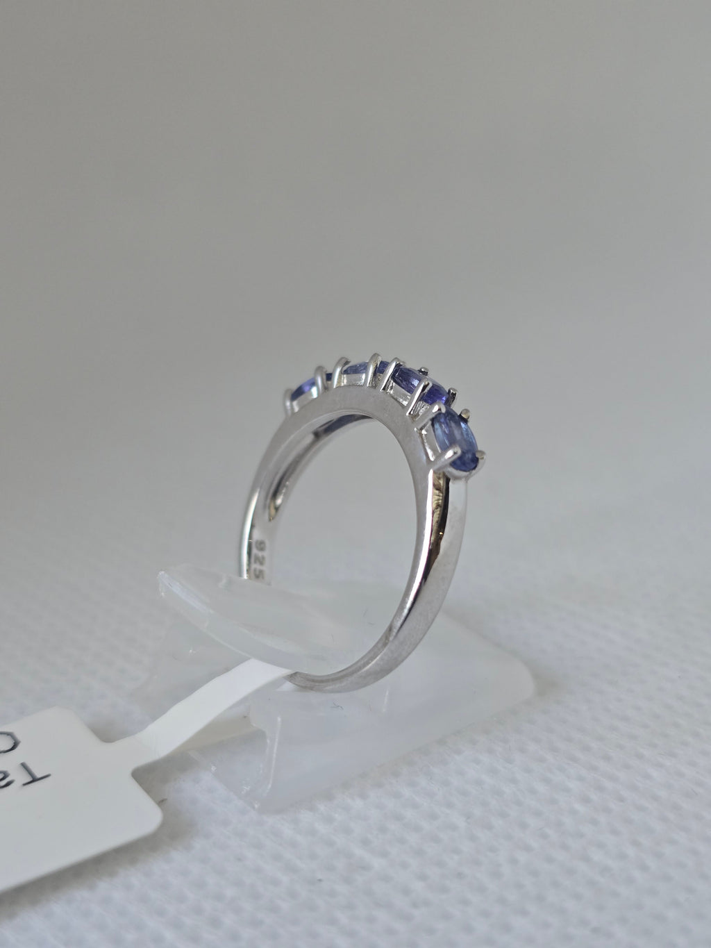 Tanzanite Five-Stone Band Ring in S925 Silver