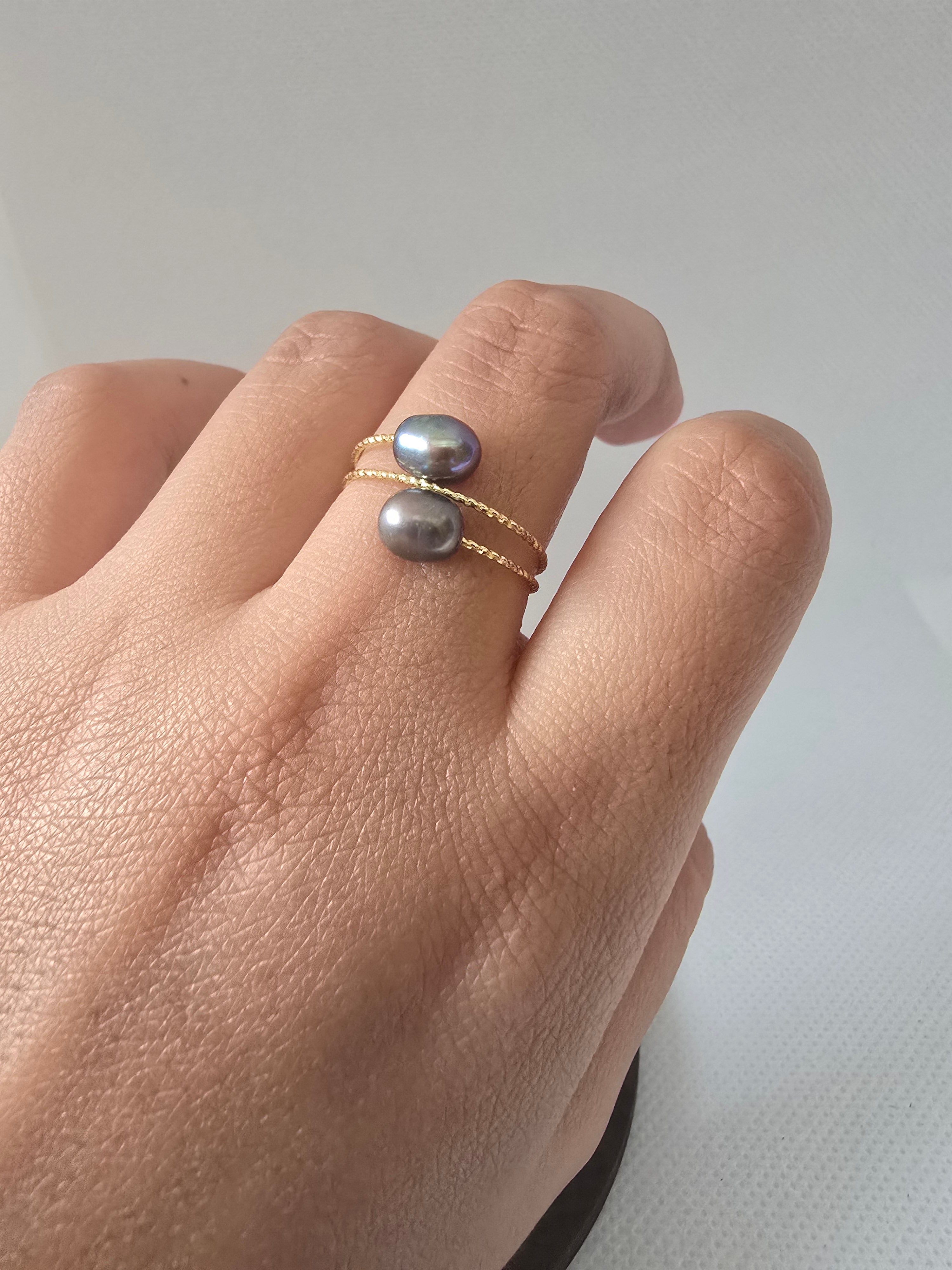 Freshwater Pearl Twisted Ring