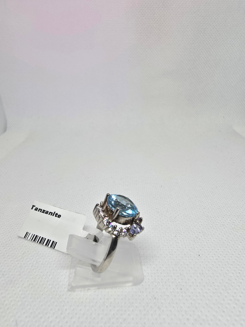 Natural Blue Topaz & Tanzanite Ring – S925 Silver