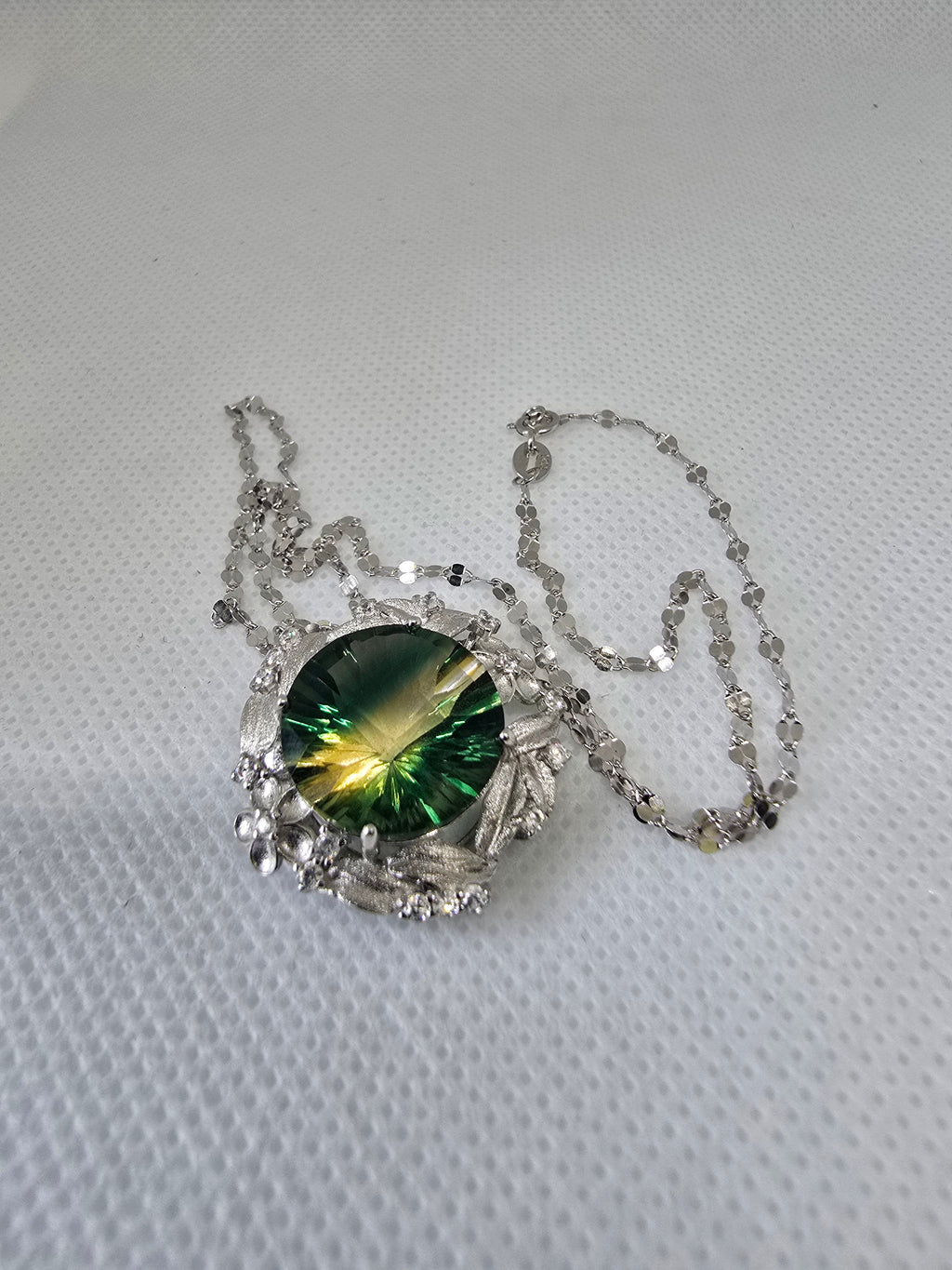 Mystic Quartz Necklace – S925 Silver Setting