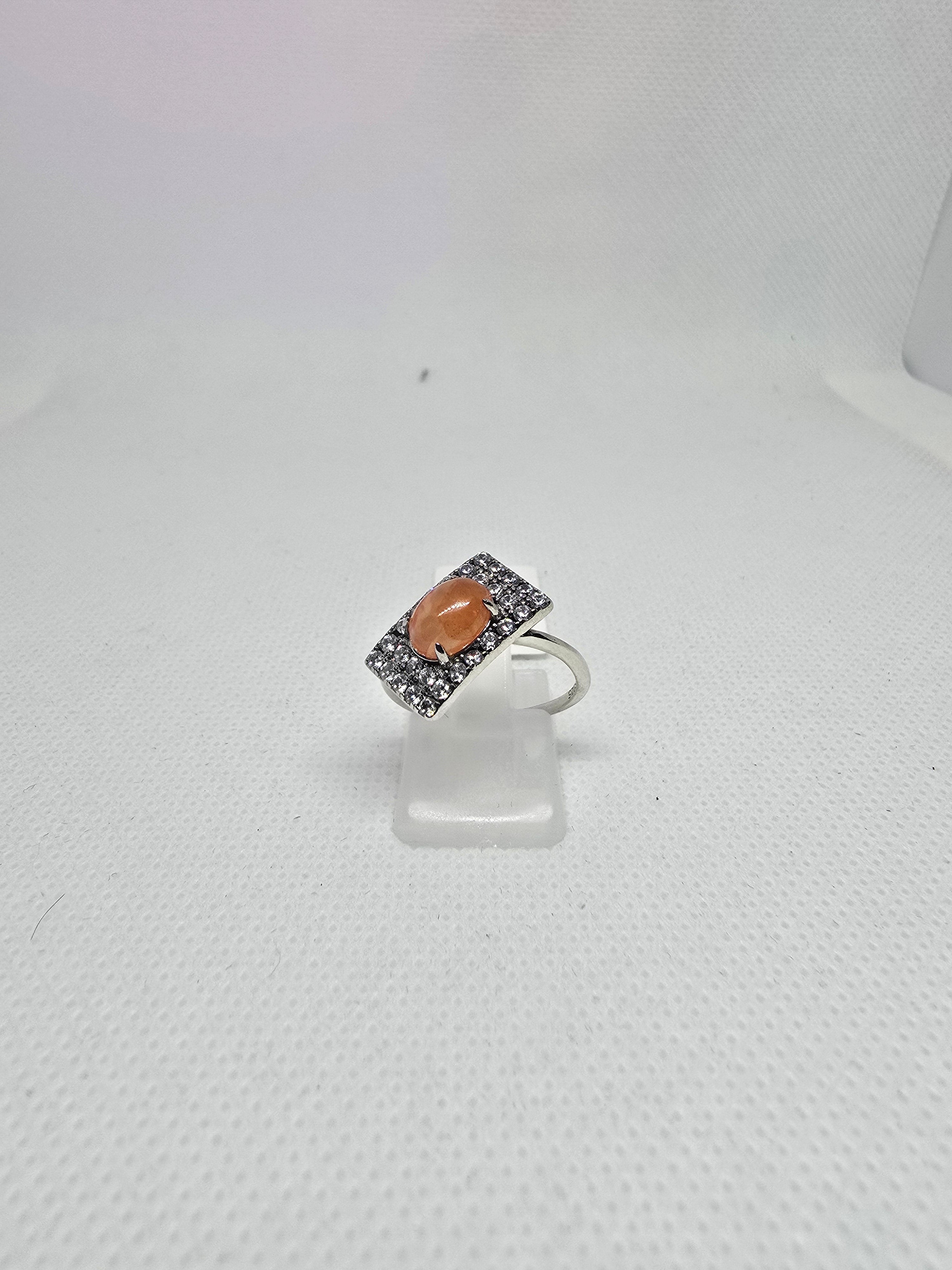 Natural Carnelian Ring – S925 Silver