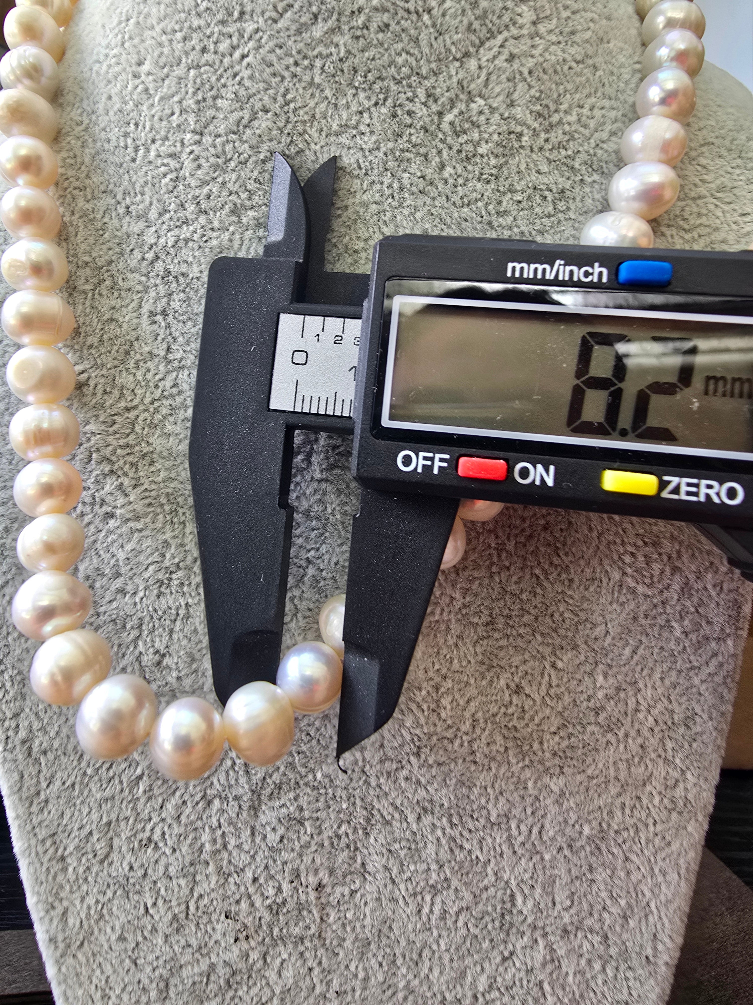 White Baroque Freshwater Pearl Choker