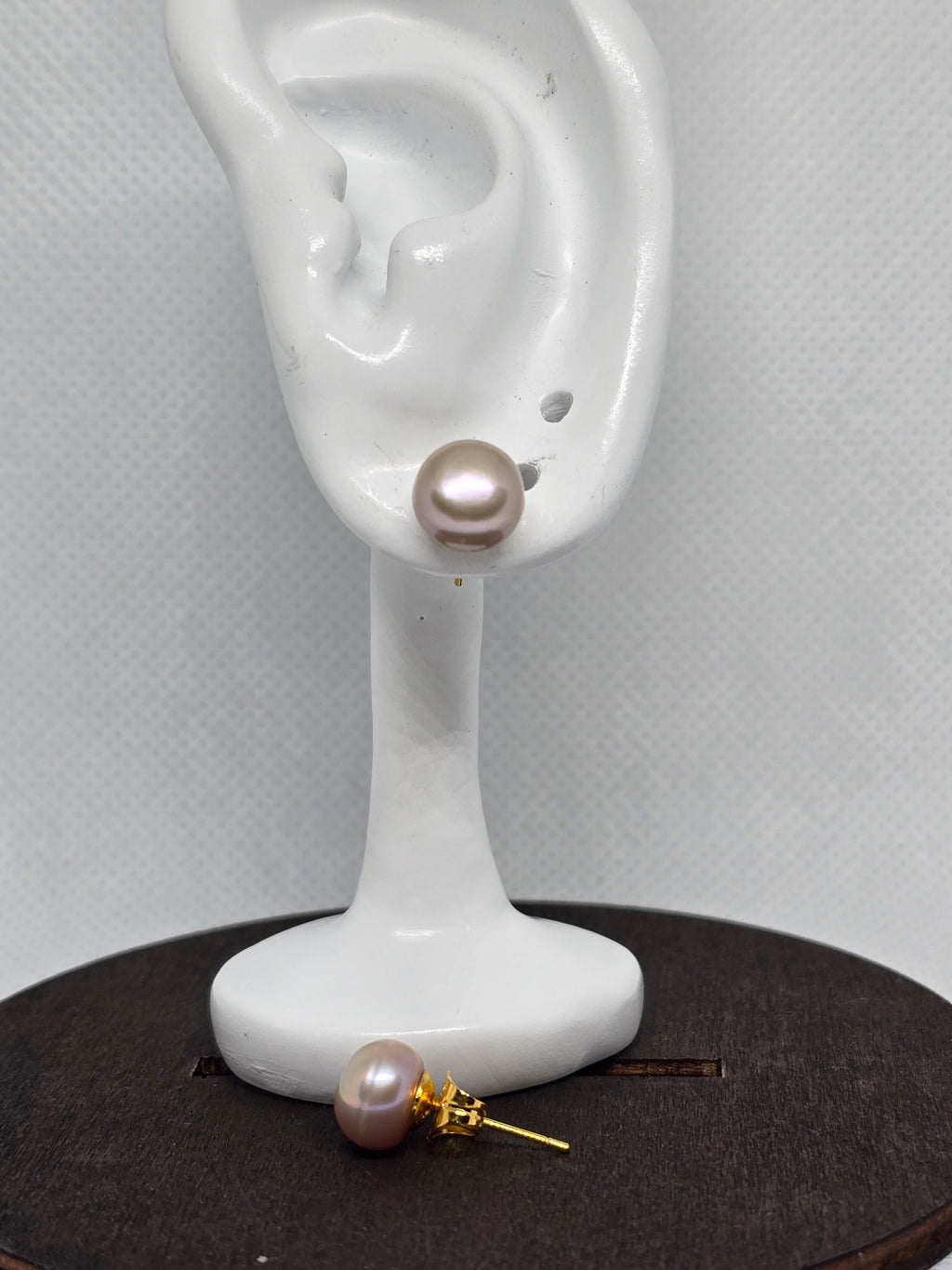 Pinkish Freshwater Pearl Stud Earrings