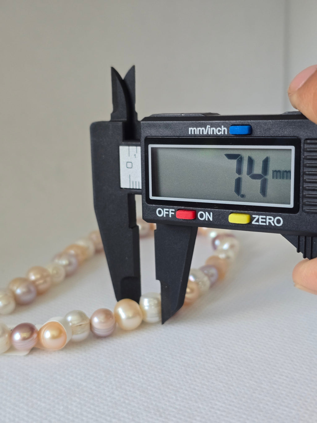 Baroque Freshwater Pearl Choker Necklace — Peach, Pink & Lavender