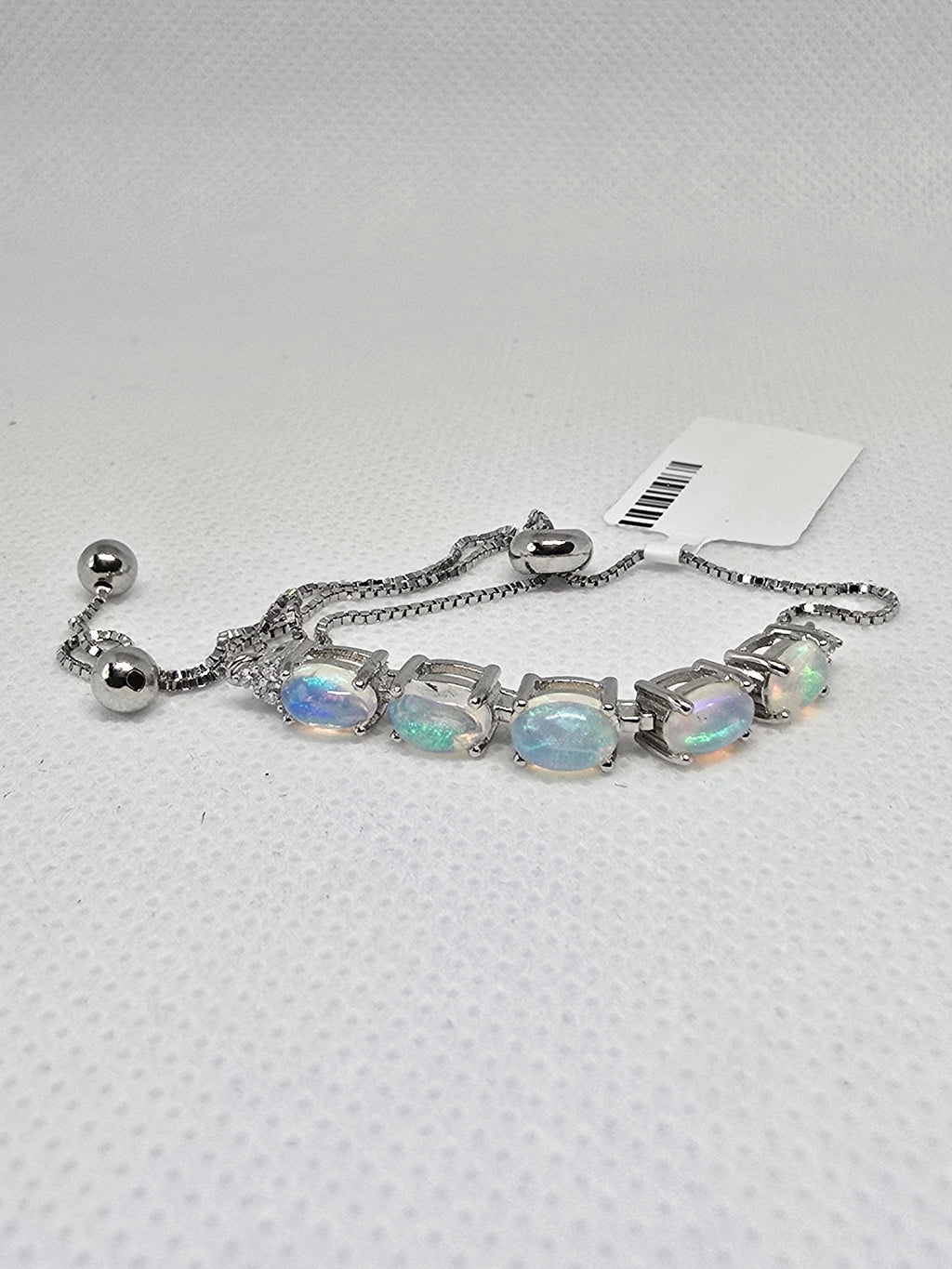 Opal Bolo Bracelet | S925 Sterling Silver | Adjustable