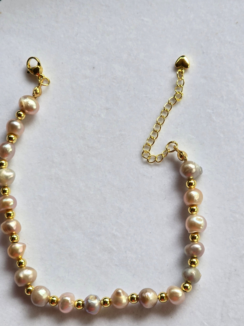 Real Pink Baroque Freshwater Pearl Bracelet | 7.5–10 Inch
