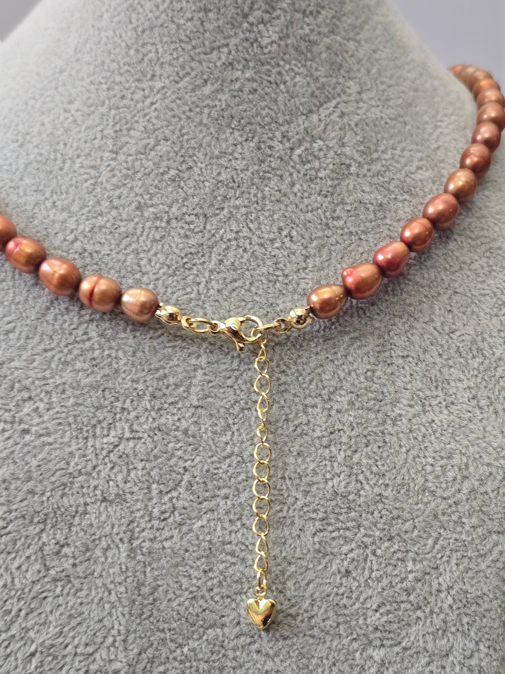 Chocolate Brown Freshwater Pearl Choker Necklace
