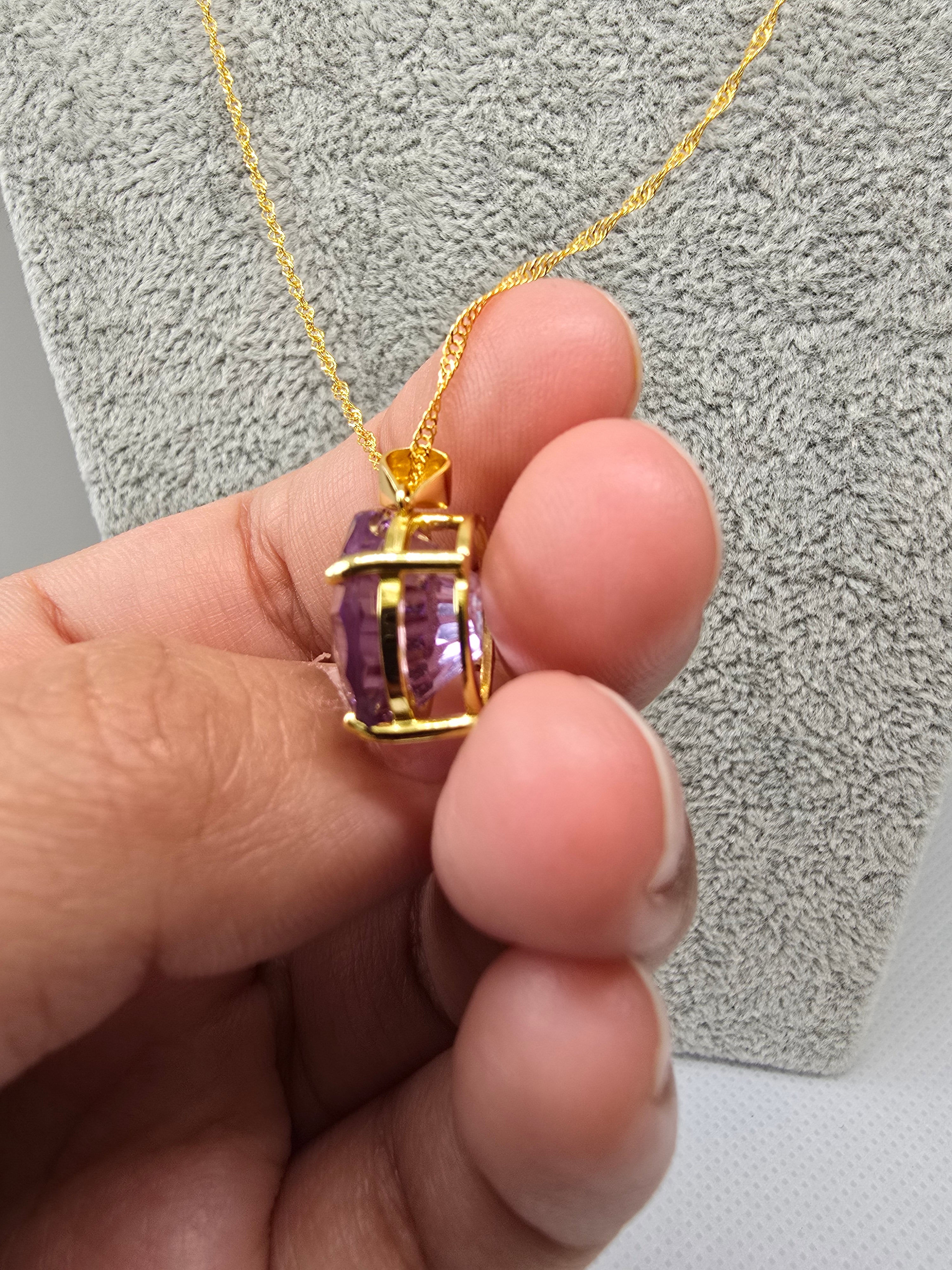 Natural Ametrine Pendant – Colour Shift | S925 Setting