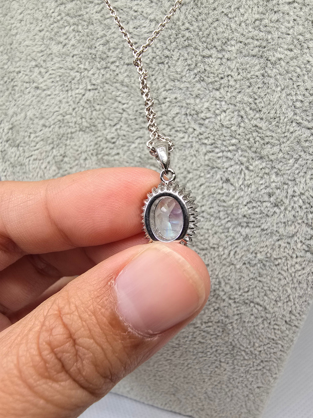 Natural Moonstone Pendant – S925 Setting