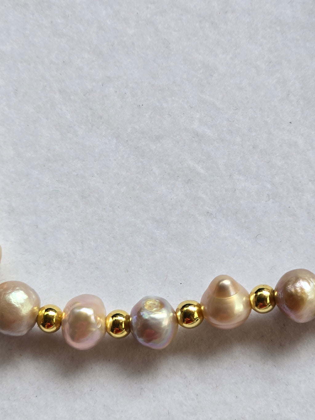 Real Pink Baroque Freshwater Pearl Bracelet | 7.5–10 Inch