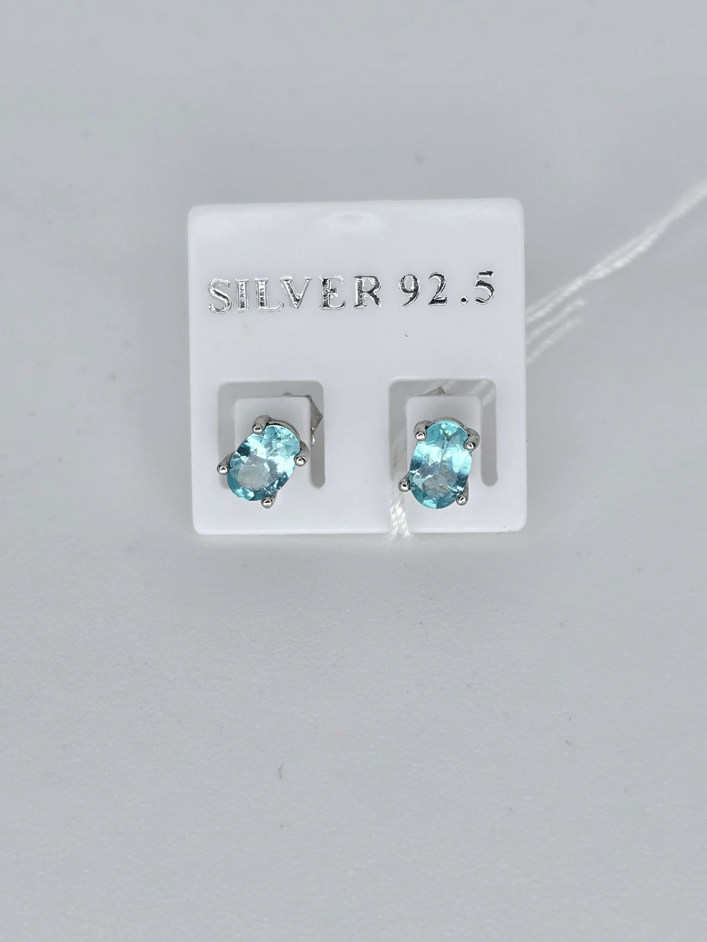 Blue Sapphire Sterling Silver Stud Earrings