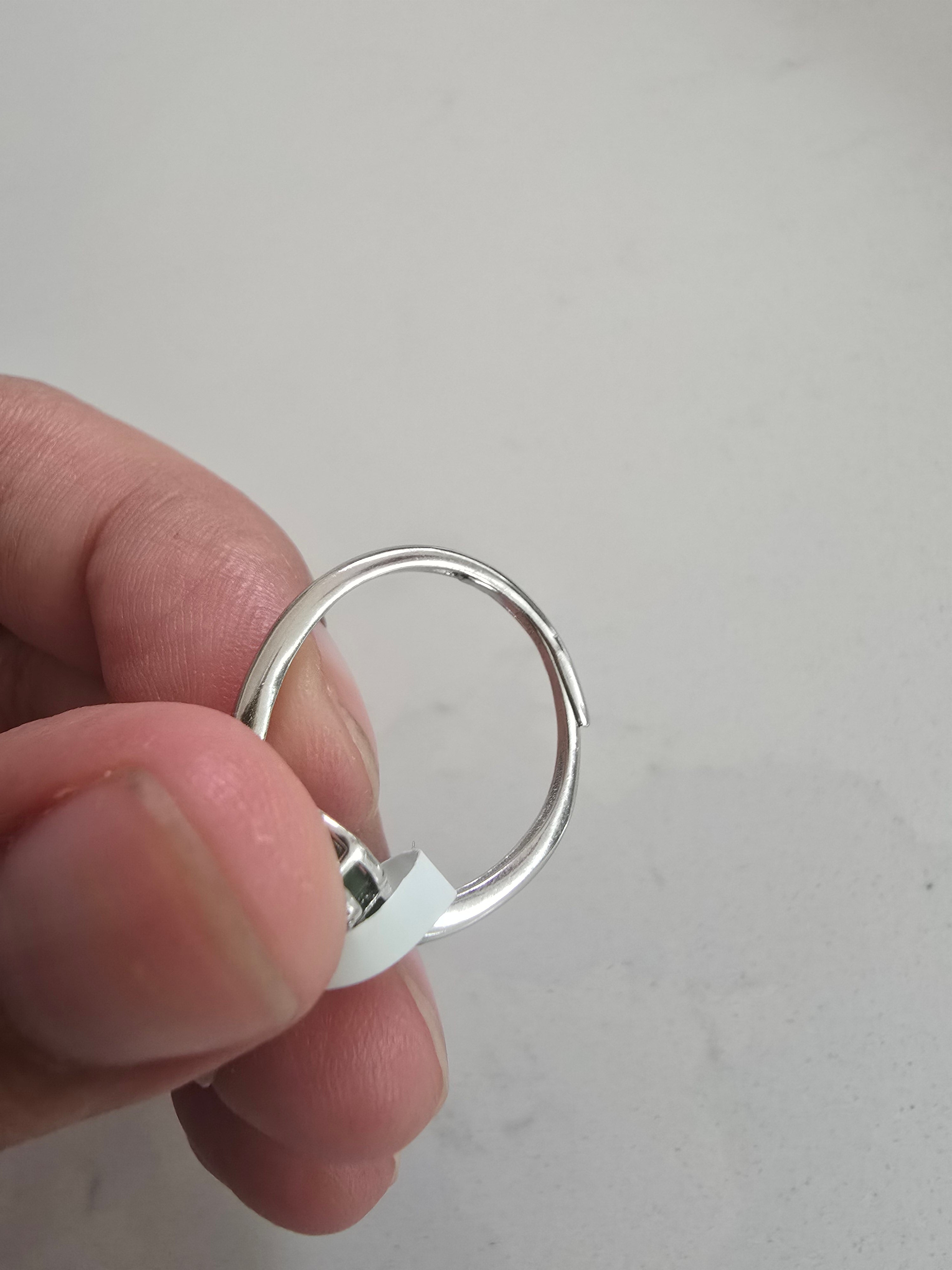 Jade Clover Ring – S925 Silver Adjustable