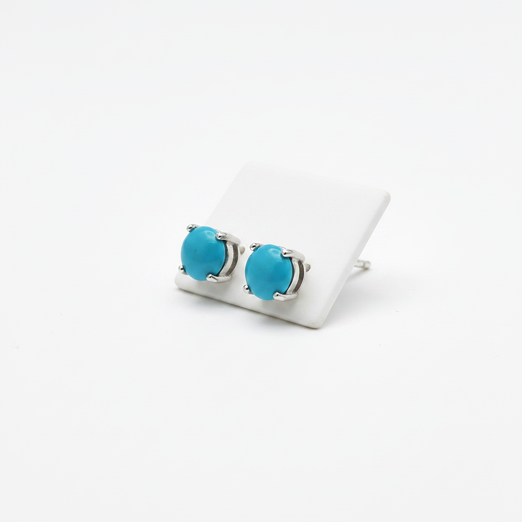 Sleeping Beauty Turquoise Stud Earrings