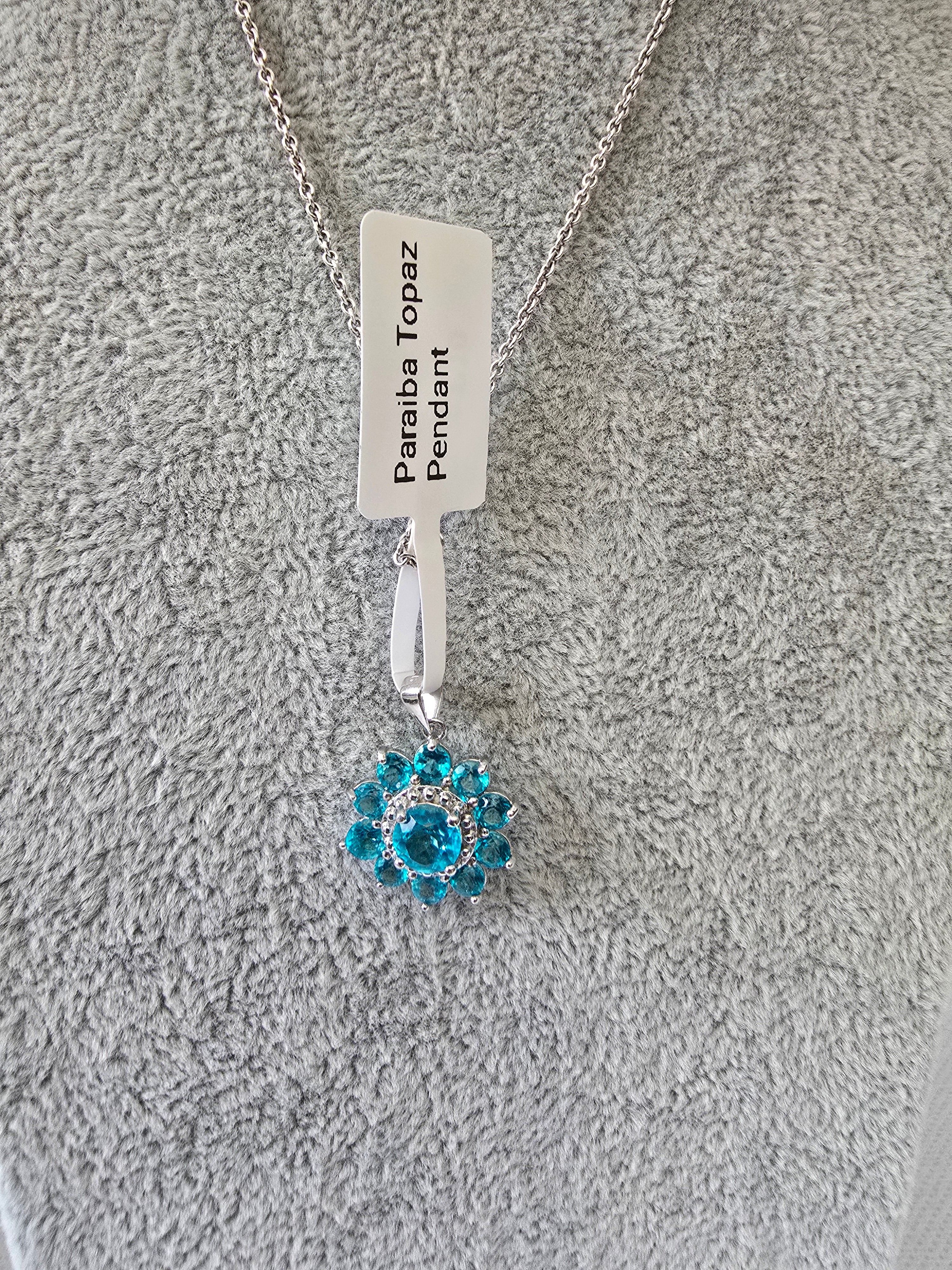 Paraiba Topaz Pendant