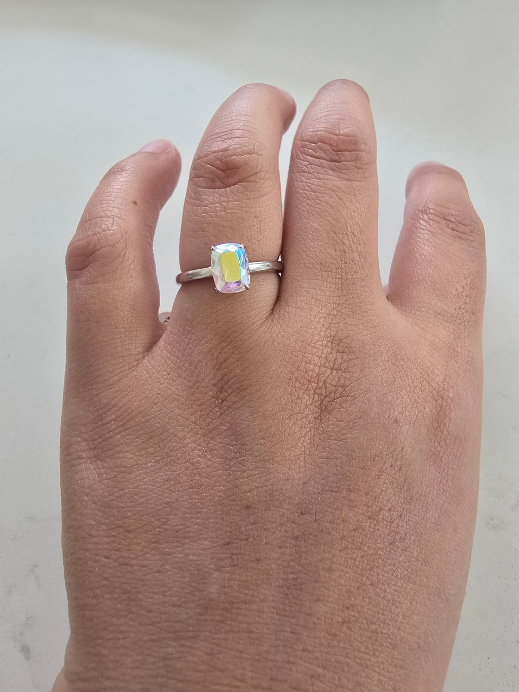 Mercury Mystic Quartz Ring – S925 Silver